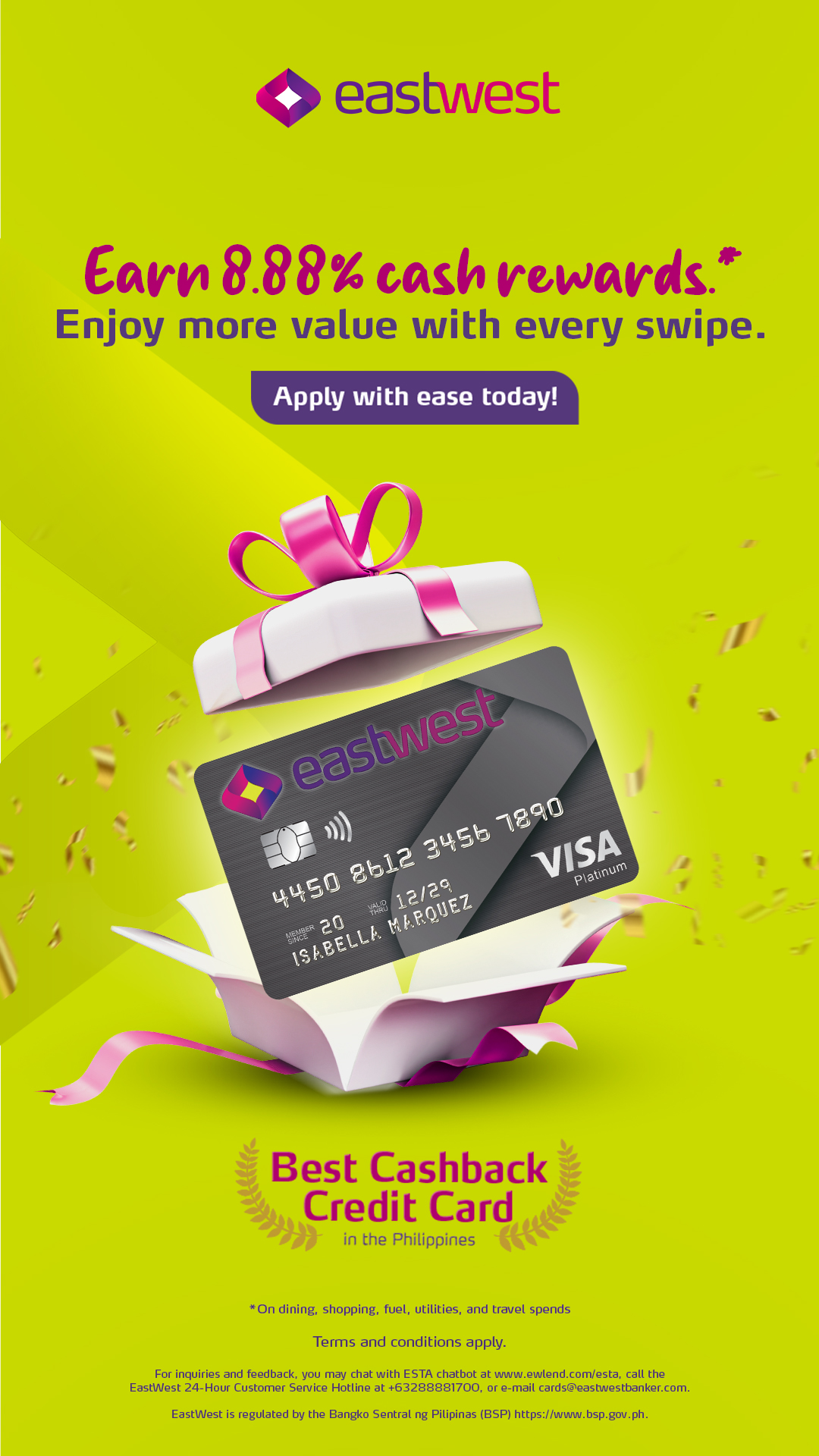 EastWest Bank Facebook ad