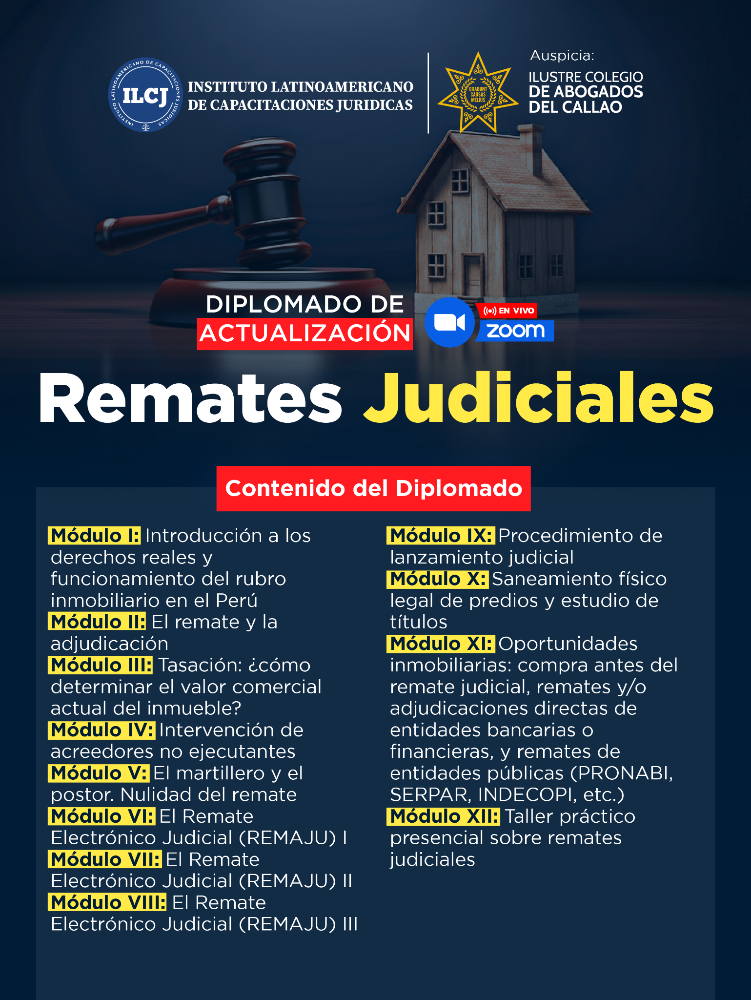 Instituto Latinoamericano de Capacitaciones Jurídicas-ILCJ Facebook ad: ¿Te interesa invertir en remates?