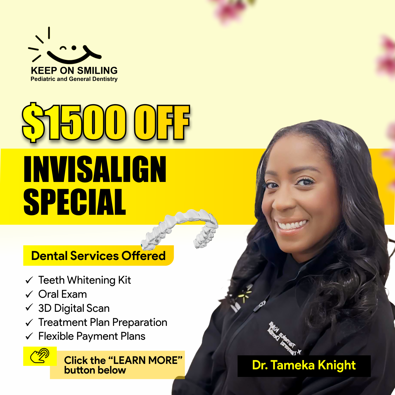 Keep On Smiling Pediatric and General Dentistry Facebook ad