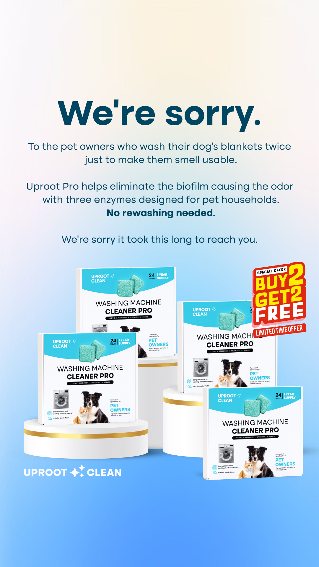 Uproot Clean Facebook ad