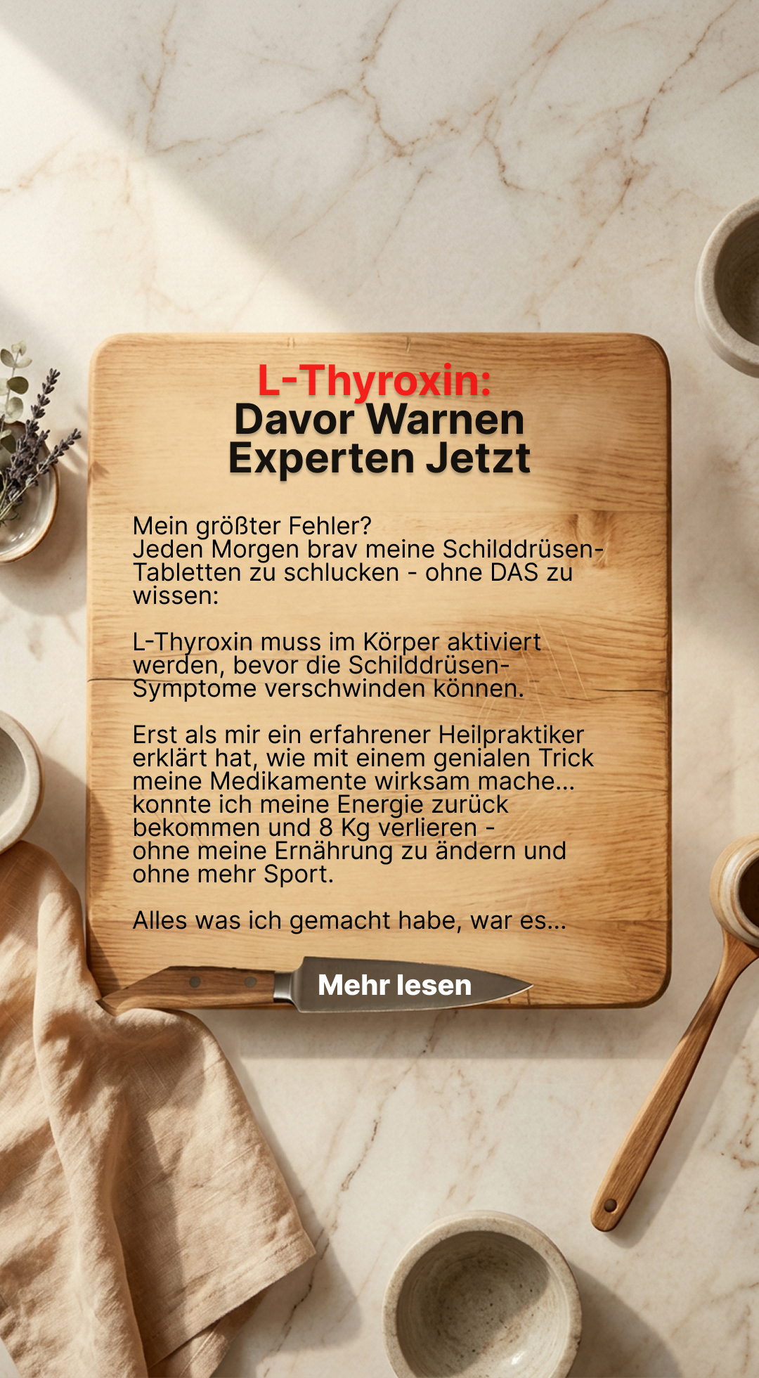 Mission Schilddrüse Facebook ad