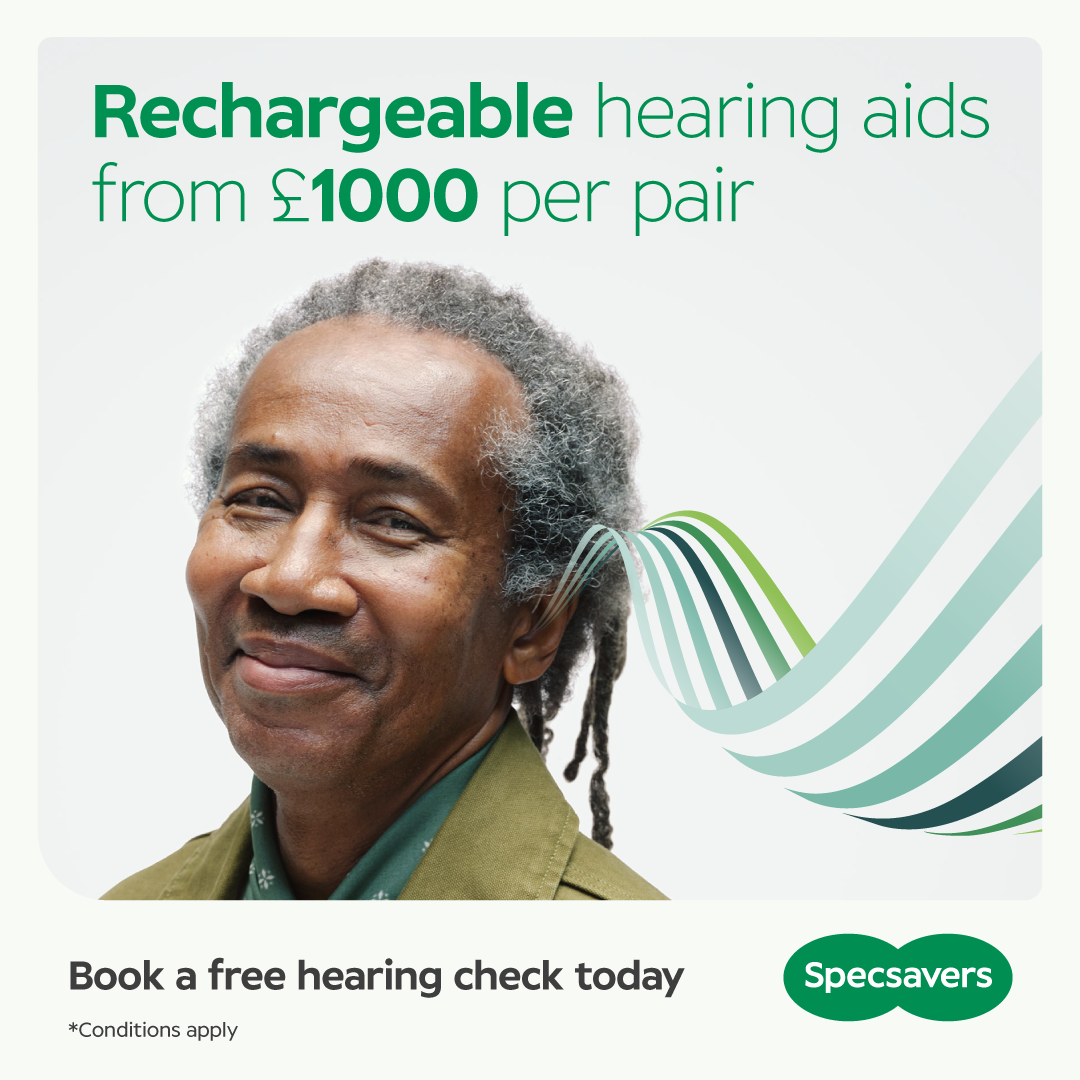 Specsavers Facebook ad: Book a hearing check