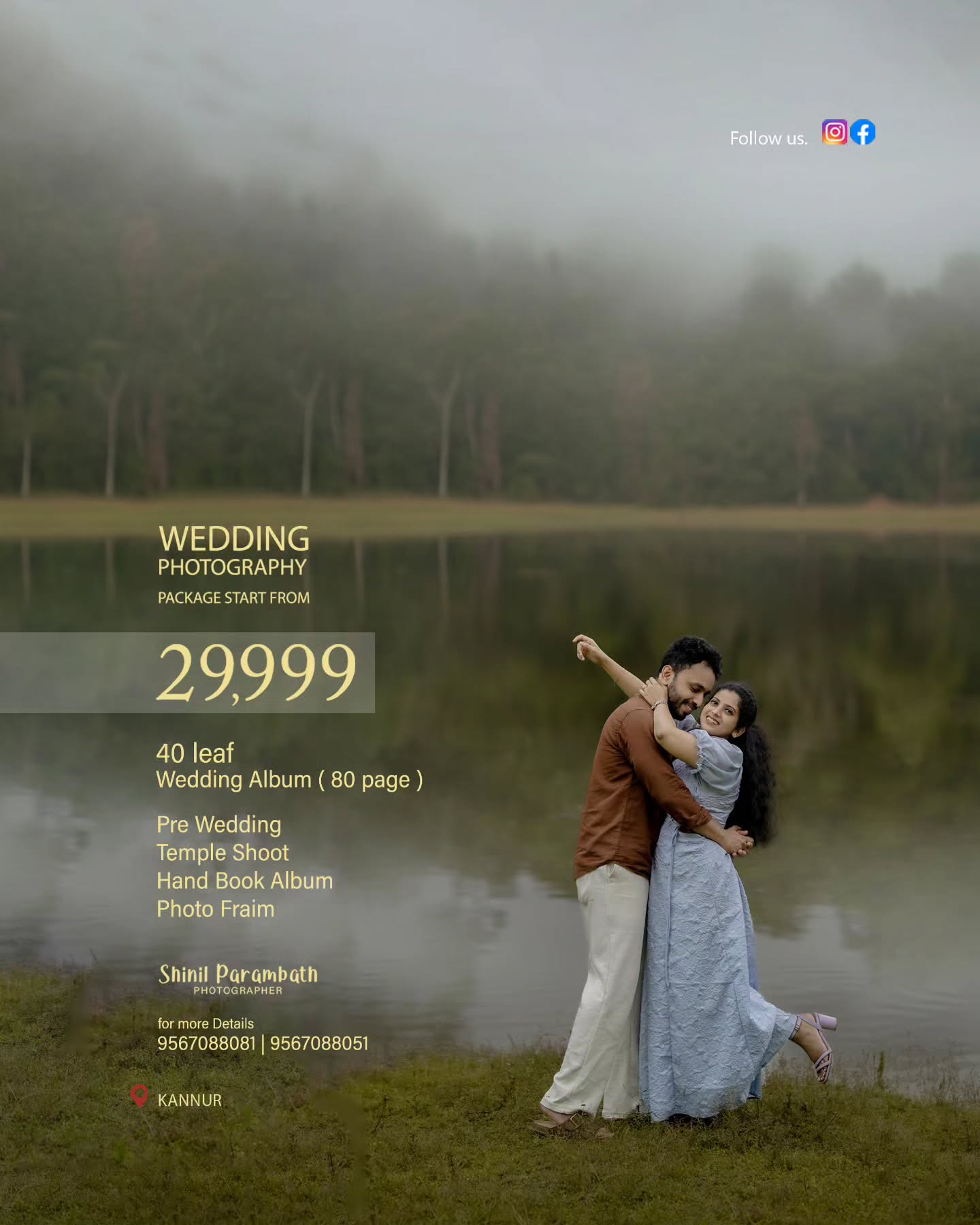 Shinil Parambath Photographer Facebook ad: Capture Your Big Day Forever