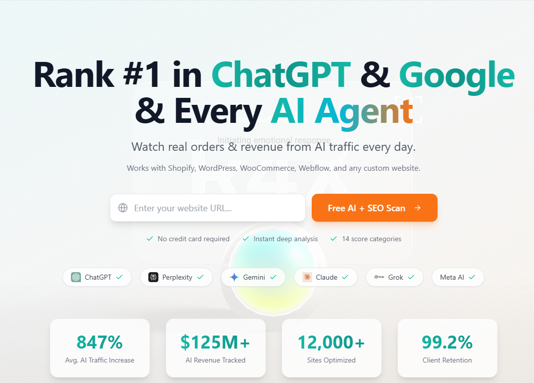 Geonaio - AI Site Optimizer Facebook ad: Get Your Free Audit Now