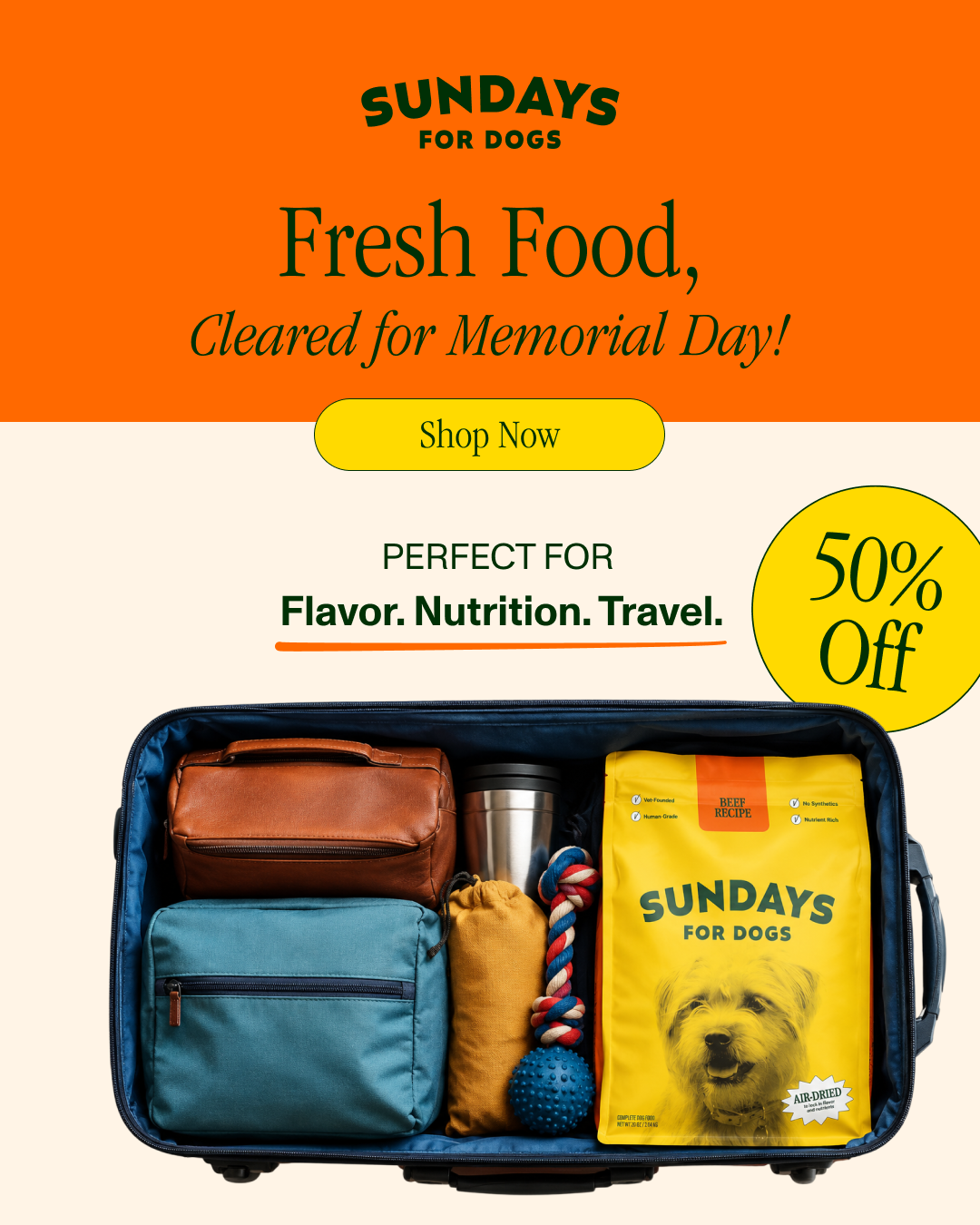 Sundays Facebook ad