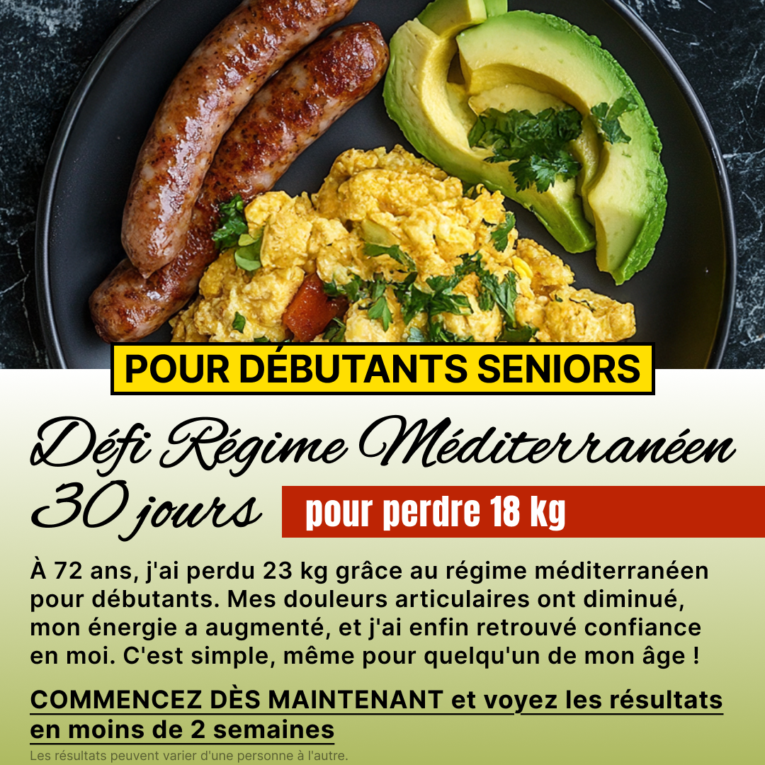 Mediterranean Diet for Beginners Facebook ad: Il suffit de 2 semaines pour voir la différence!