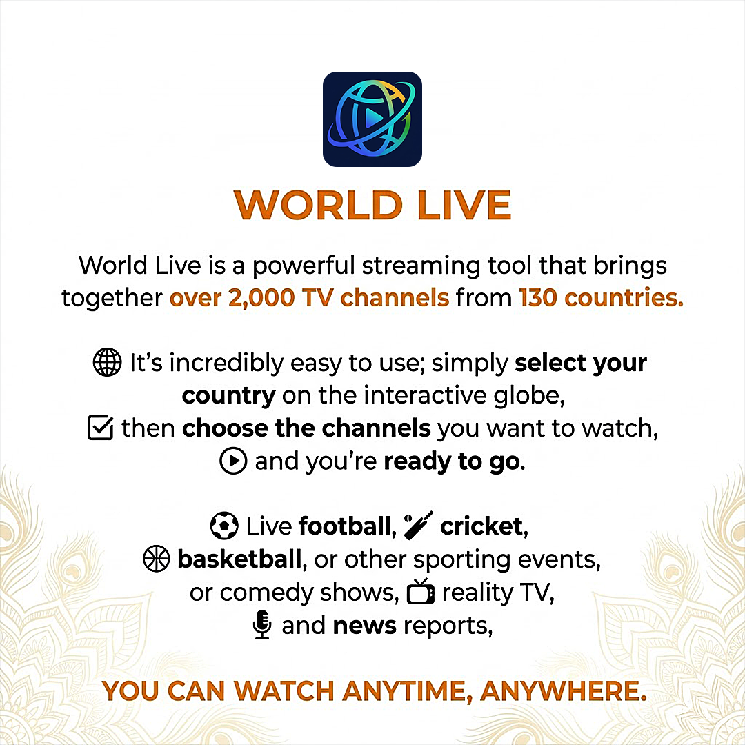 World Live Daily Facebook ad: Unlock 130+ Countries Live, Zero Ads!
