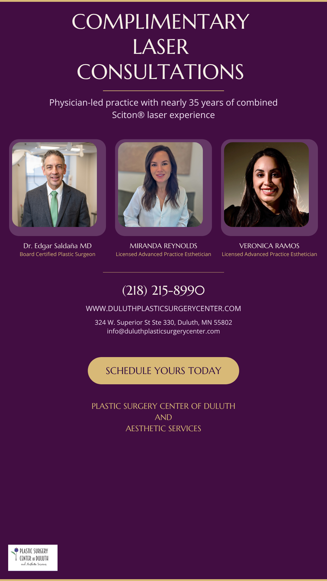 Plastic Surgery Center of Duluth Facebook ad from Jun 19, 2026