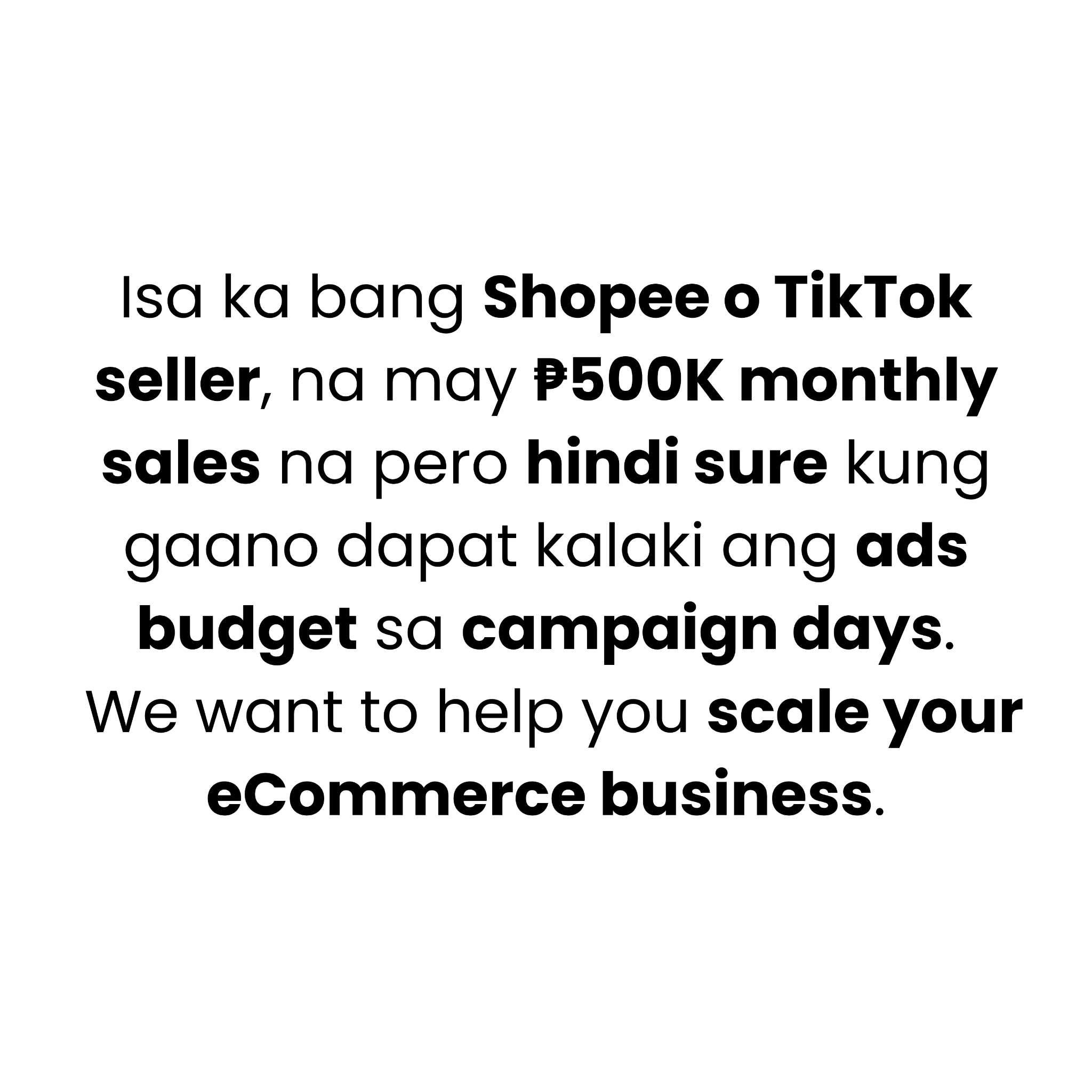ECOM Accelerator Facebook ad
