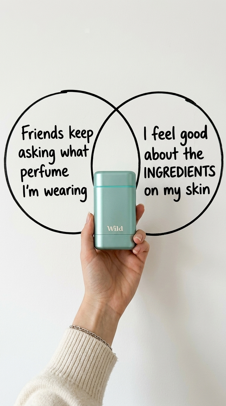 Wild Facebook ad: Wild deodorant, effective and natural