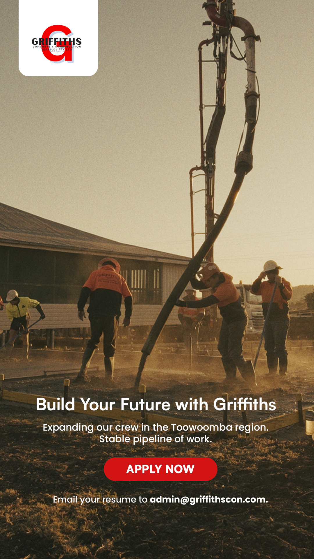 Griffiths Concrete & Construction Services PTY LTD Facebook ad
