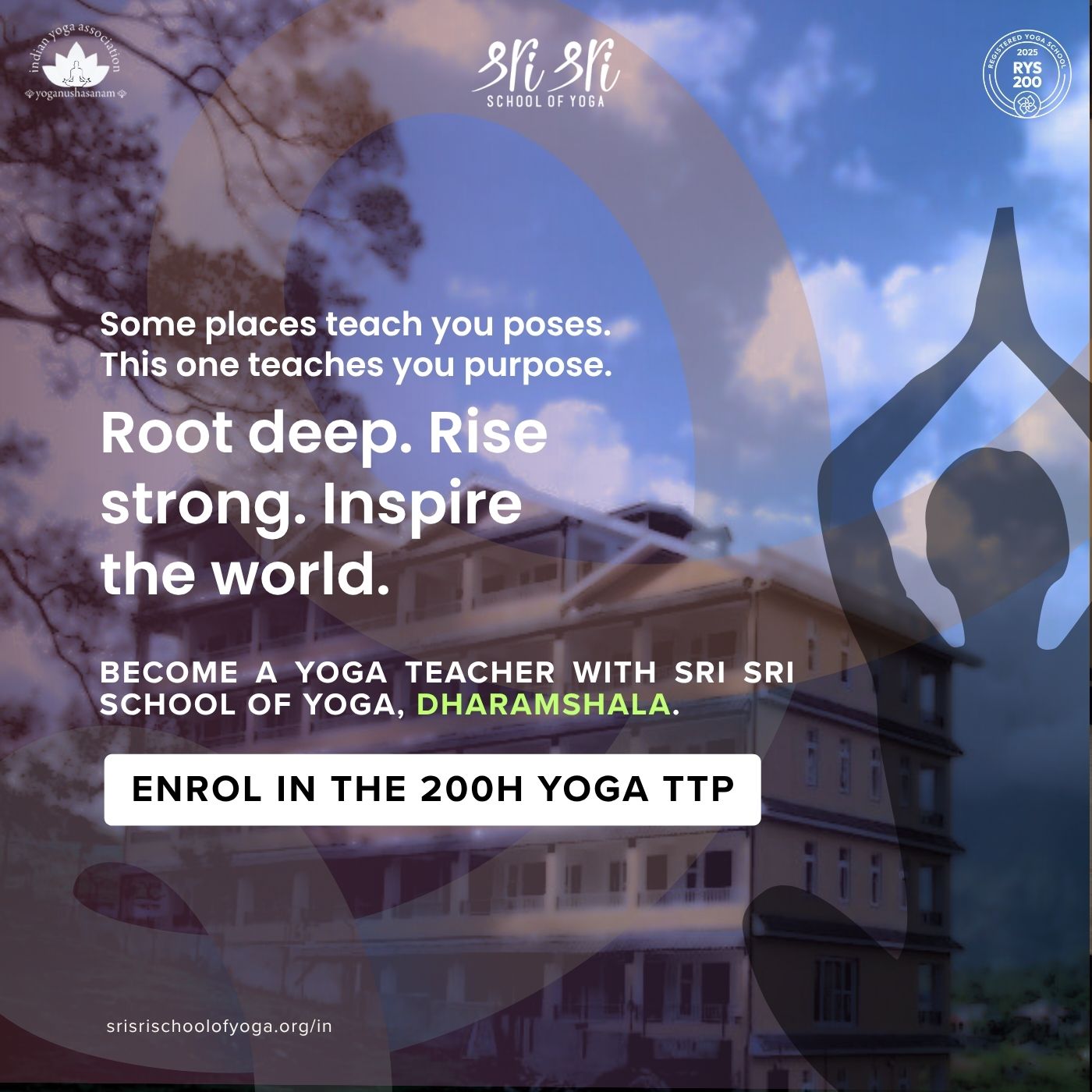 Sri Sri School of Yoga - Yoga Teacher Training Facebook ad