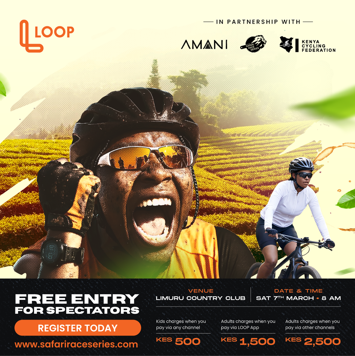 LOOP Kenya Facebook ad: LOOP SAFARI GRAVEL RACE SERIES - LIMURU