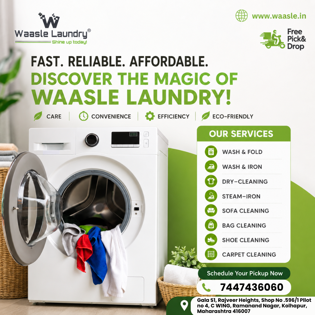 Waasle Laundry-Kolhapur Facebook ad