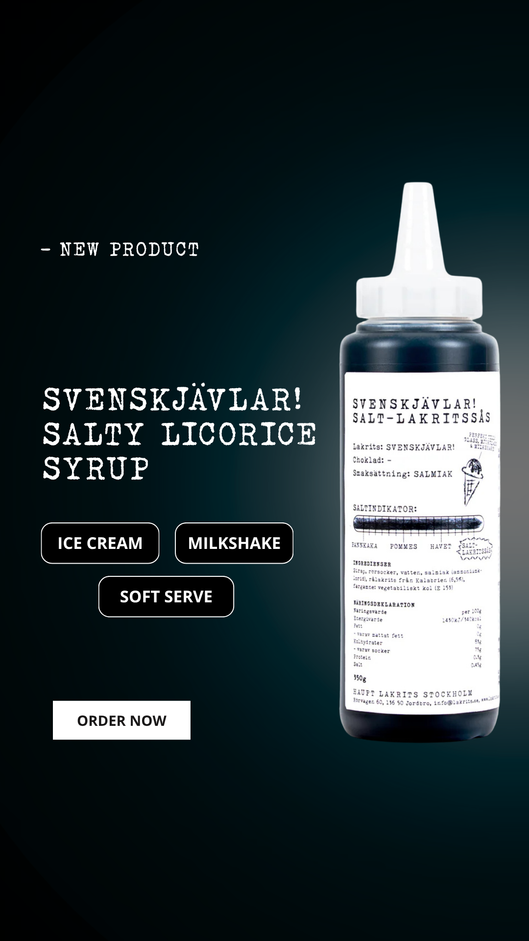 Haupt Lakrits USA Facebook ad: Swedish Licorice