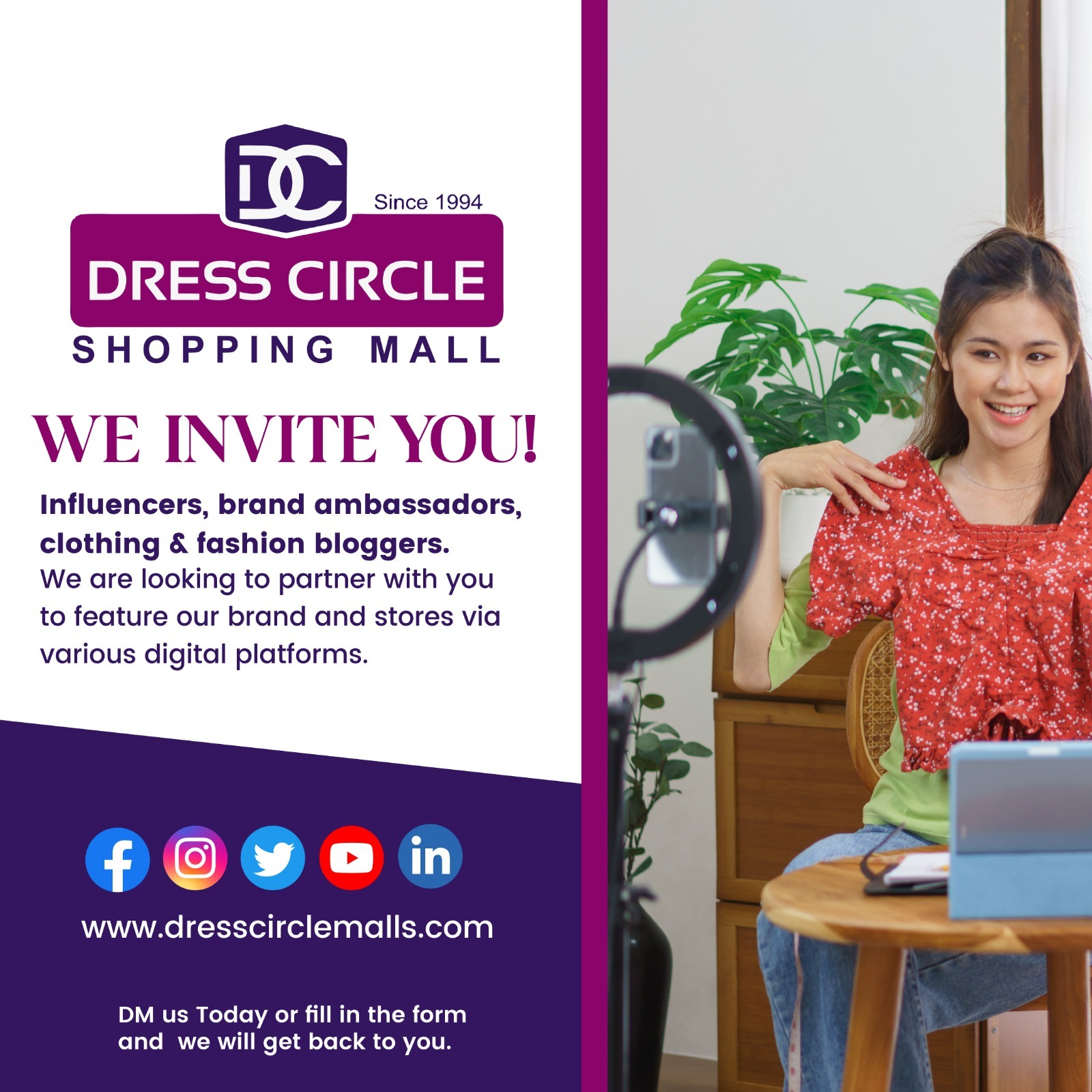 Dress Circle_Shopping Mall Facebook ad