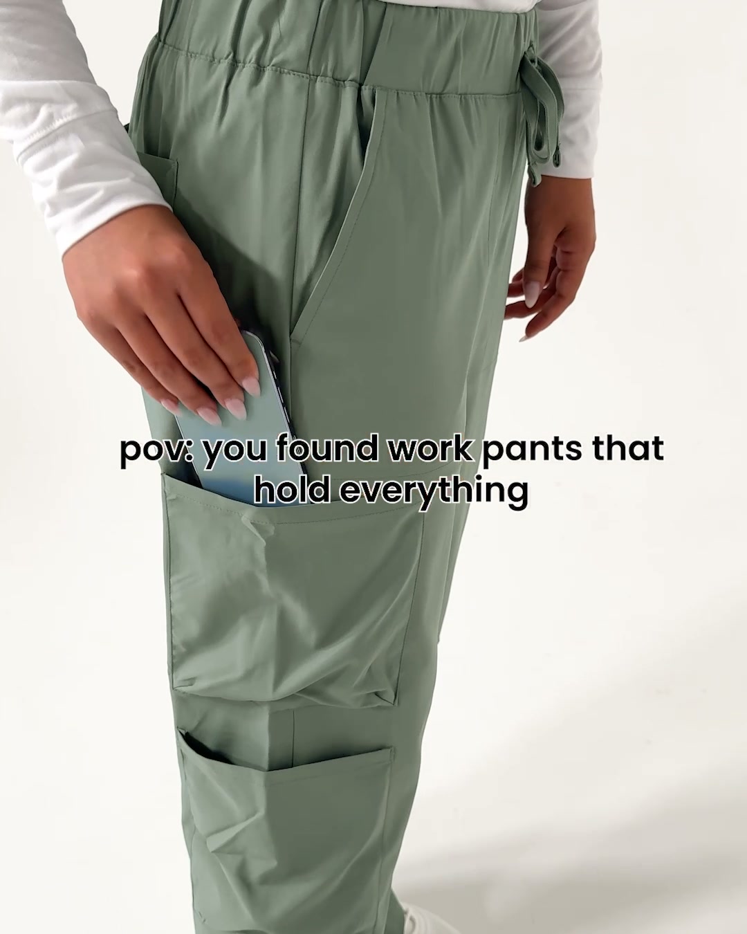 Wink Scrubs Facebook ad: Scrub Pants That Hold Everything