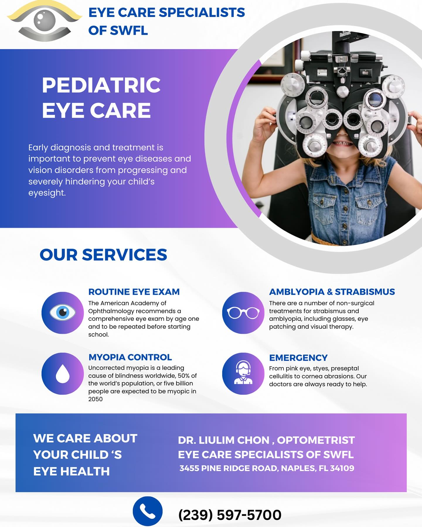 Eye Care Specialists of SWFL Facebook ad: Ophthalmologist, Eye Doctor in Naples • Eye Care of Naples