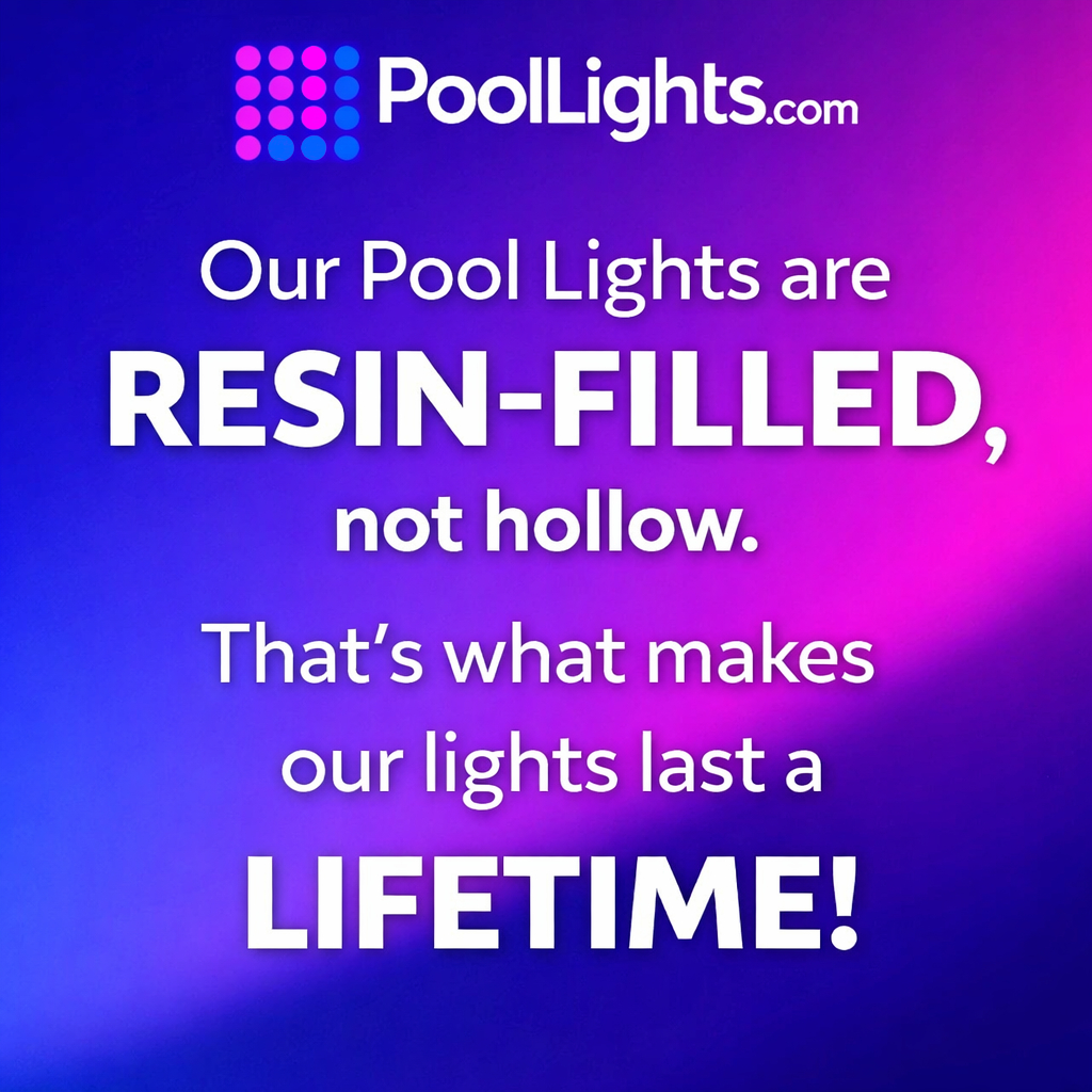 PoolLights.com Facebook ad: Any Color You Can Imagine!