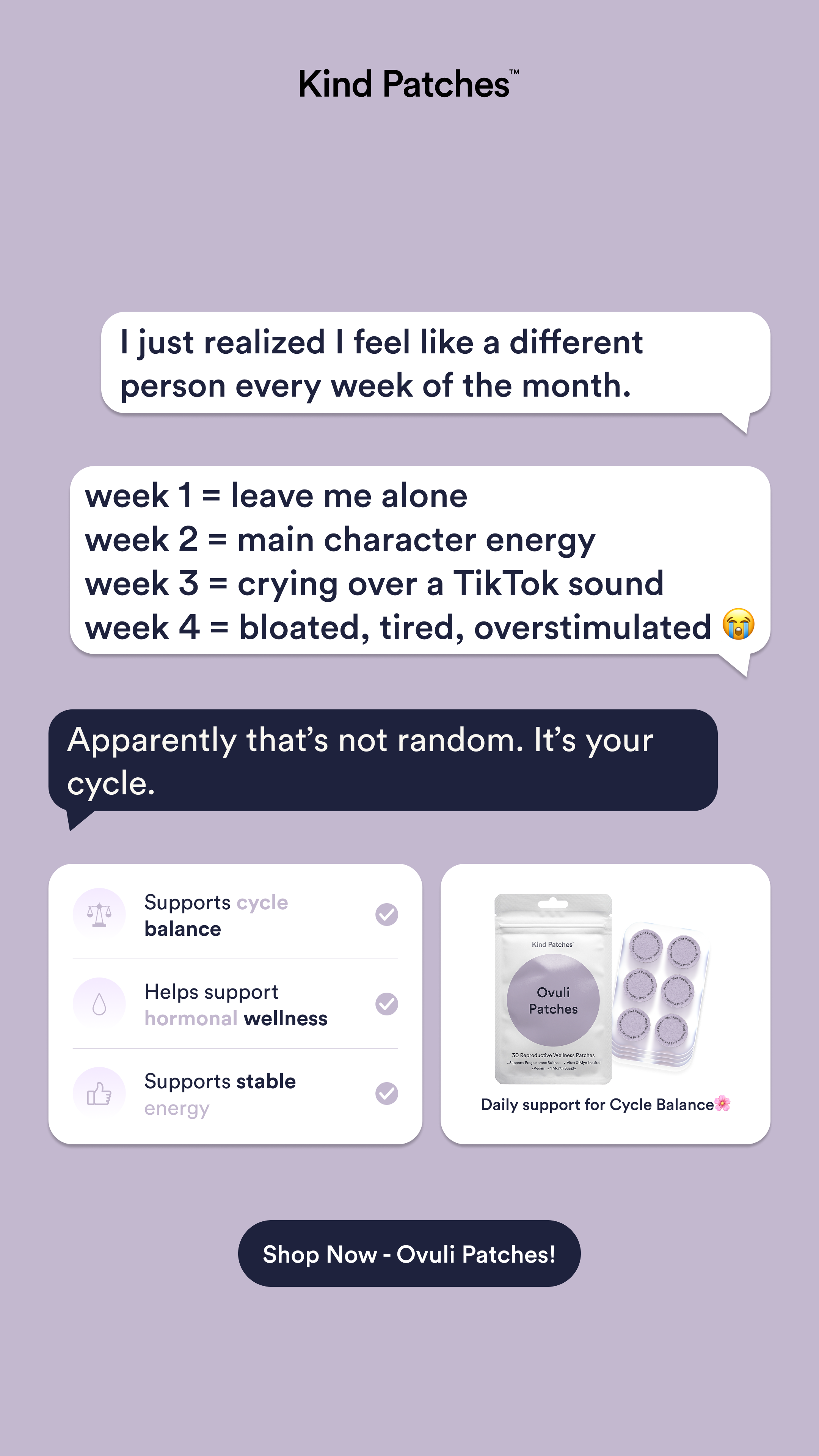 Kind Patches Facebook ad