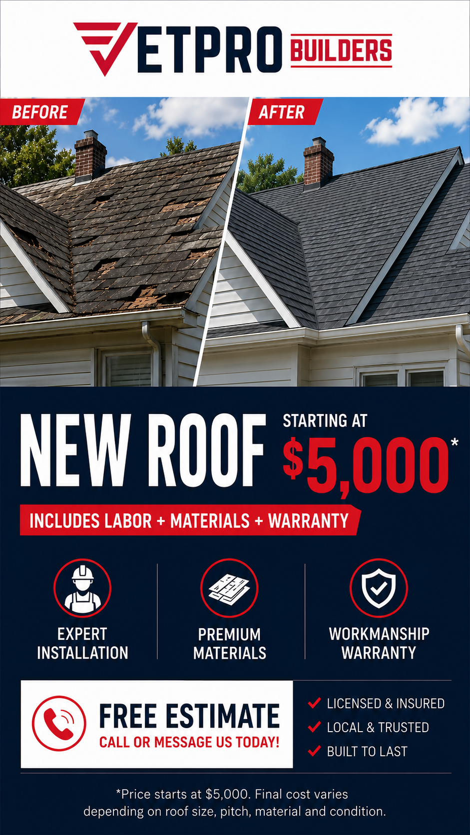 Vetpro Builders Facebook ad