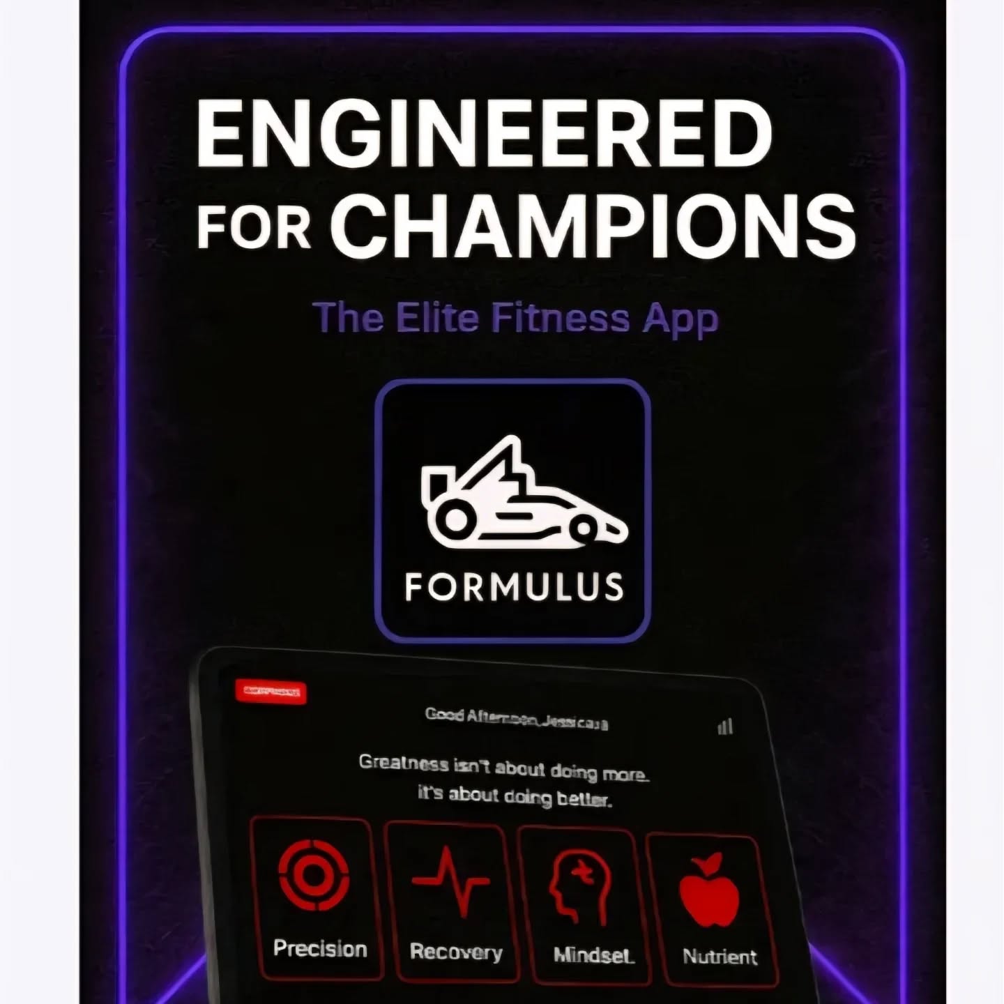 next_gen_100_ Facebook ad: Formulus is officially released in App Store.