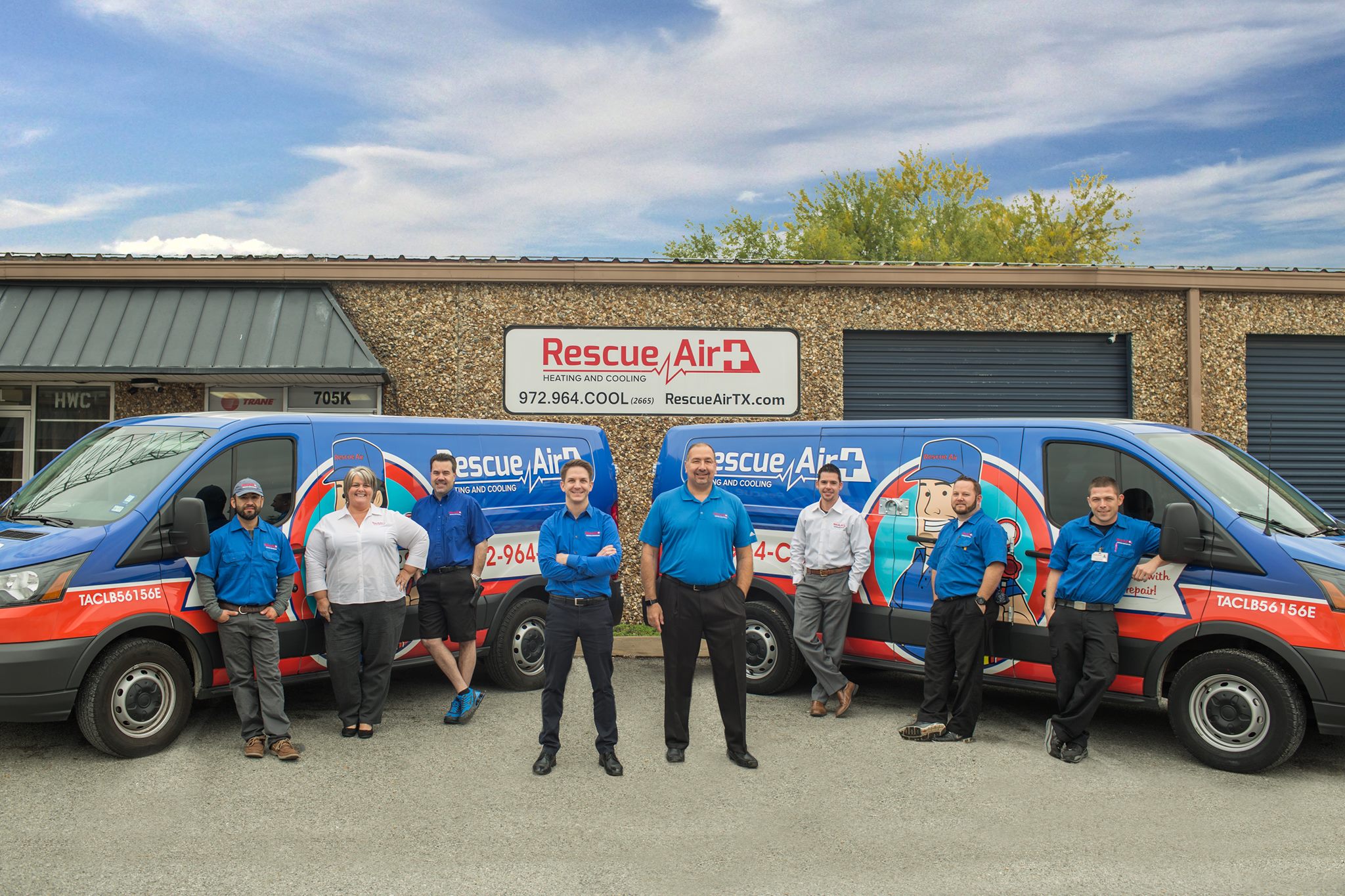 Rescue Air Heating and Cooling Facebook ad: Fast and Fair With Your Repair