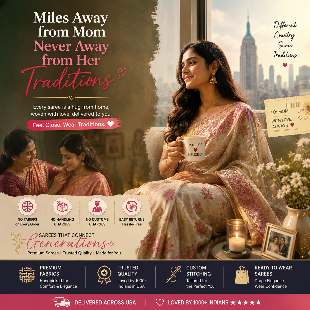 Trendia Global Facebook ad: Get Indian Wear in 3 Days