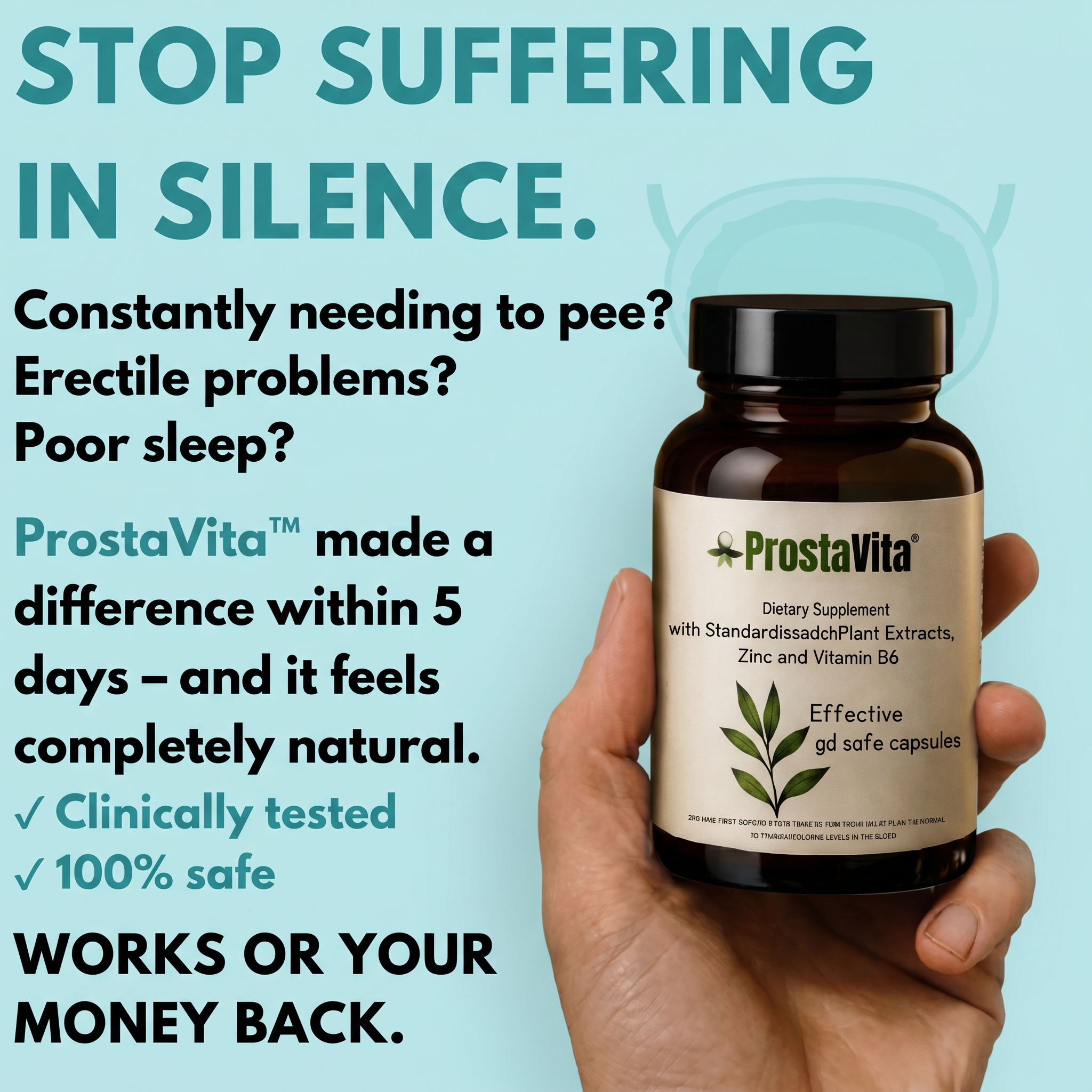 Vital Living Australia Facebook ad: Supports Nighttime Comfort