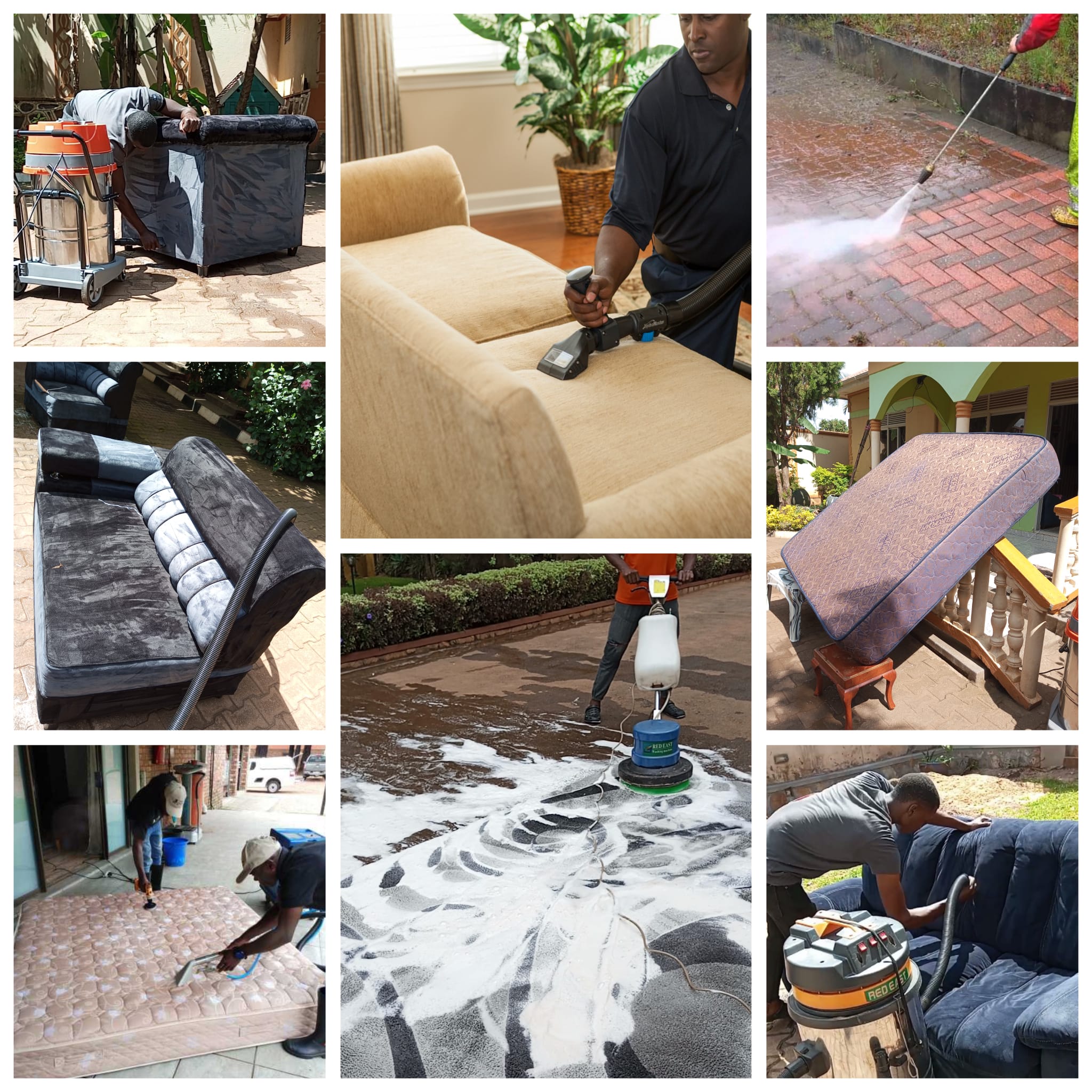 Peculiar Cleaning Services Facebook ad: We clean