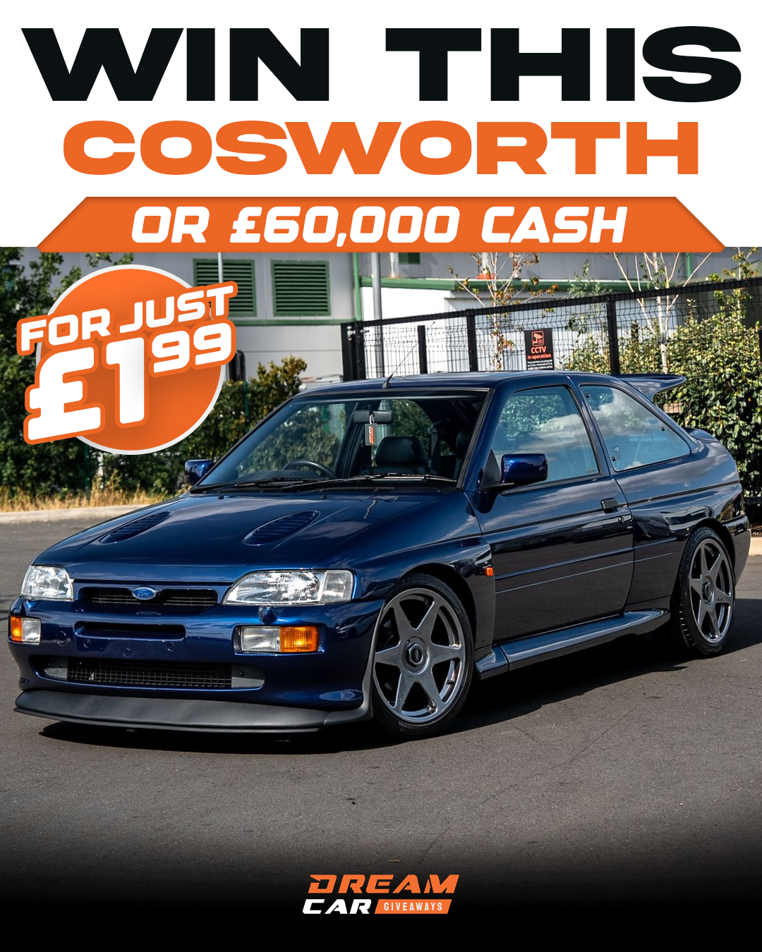 Dream Car Giveaways Facebook ad