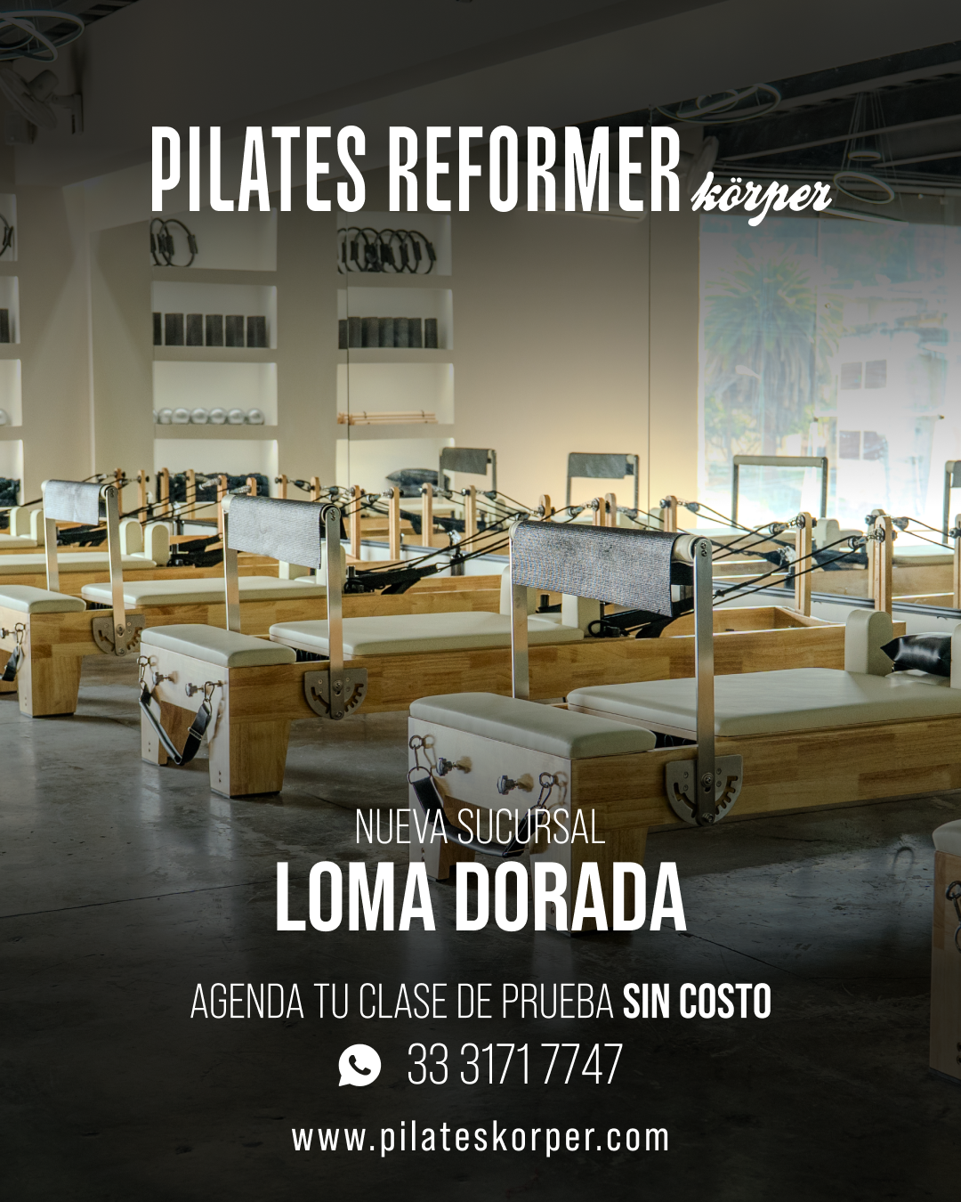 Korper Pilates Facebook ad: Agenda tu clase de prueba