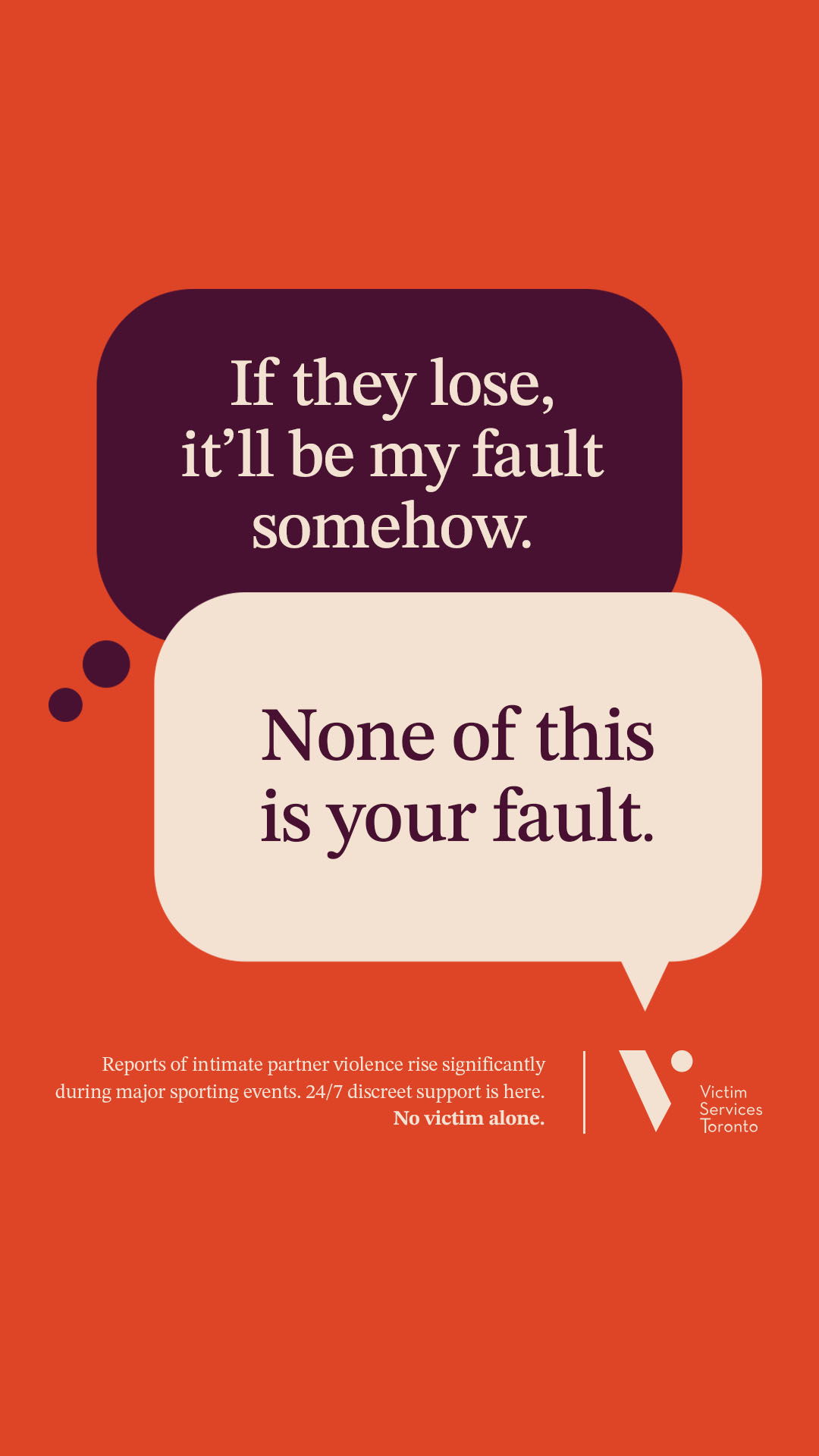 Victim Services Facebook ad