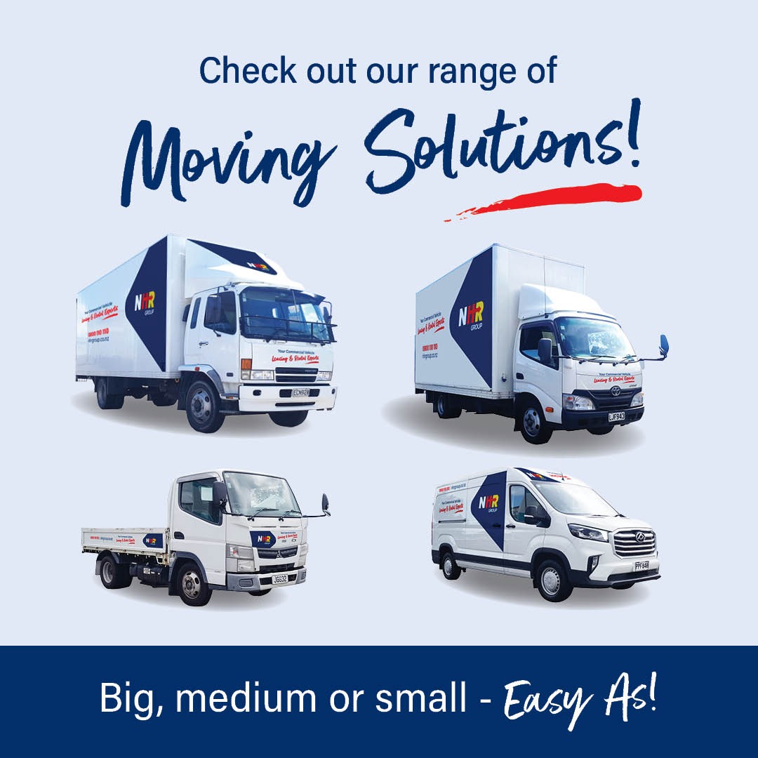 NHR Group - Truck Rentals NZ & Leasing NZ Facebook ad: Moving a little or a lot of stuff?