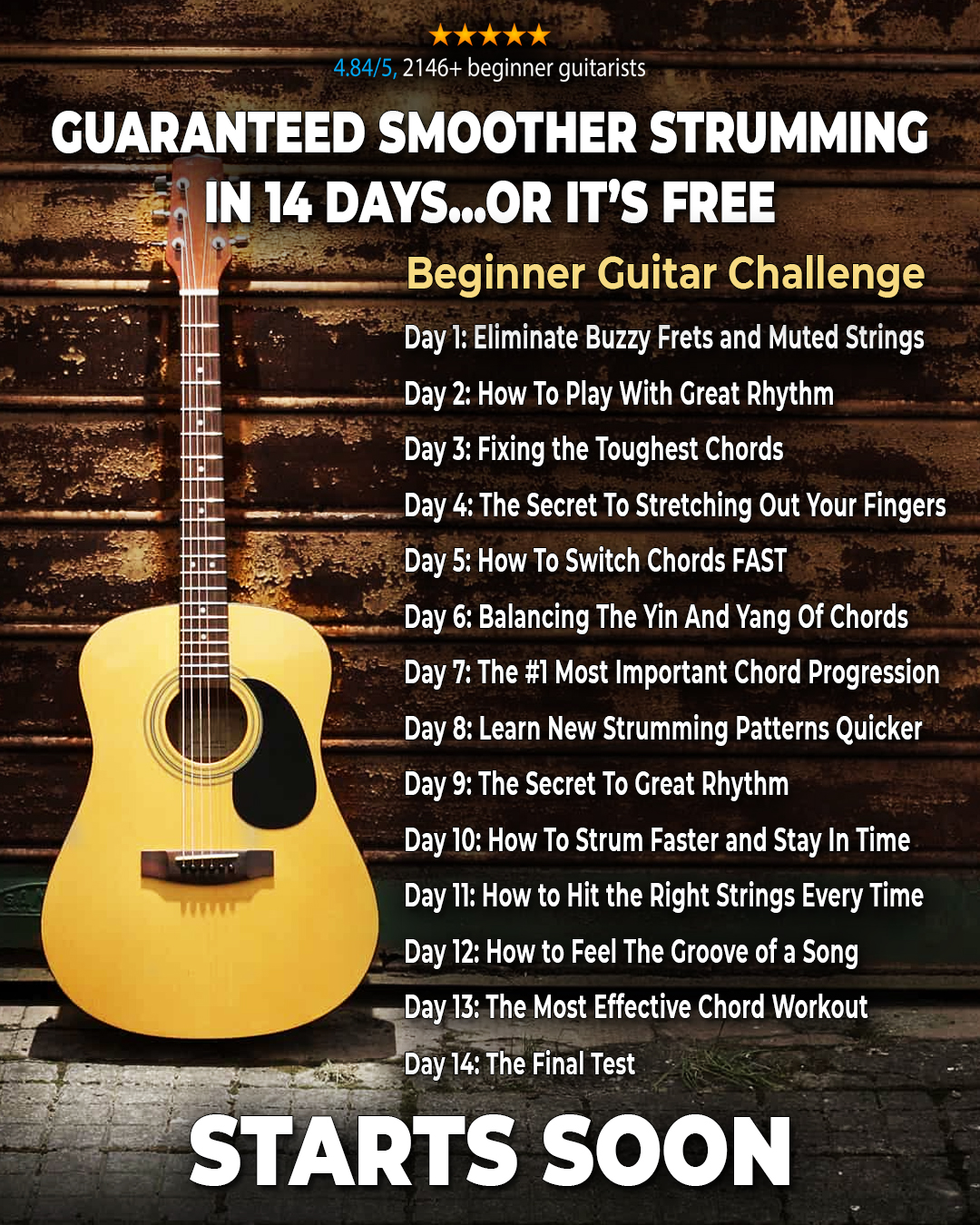 5 Minute Guitar Lessons Facebook ad