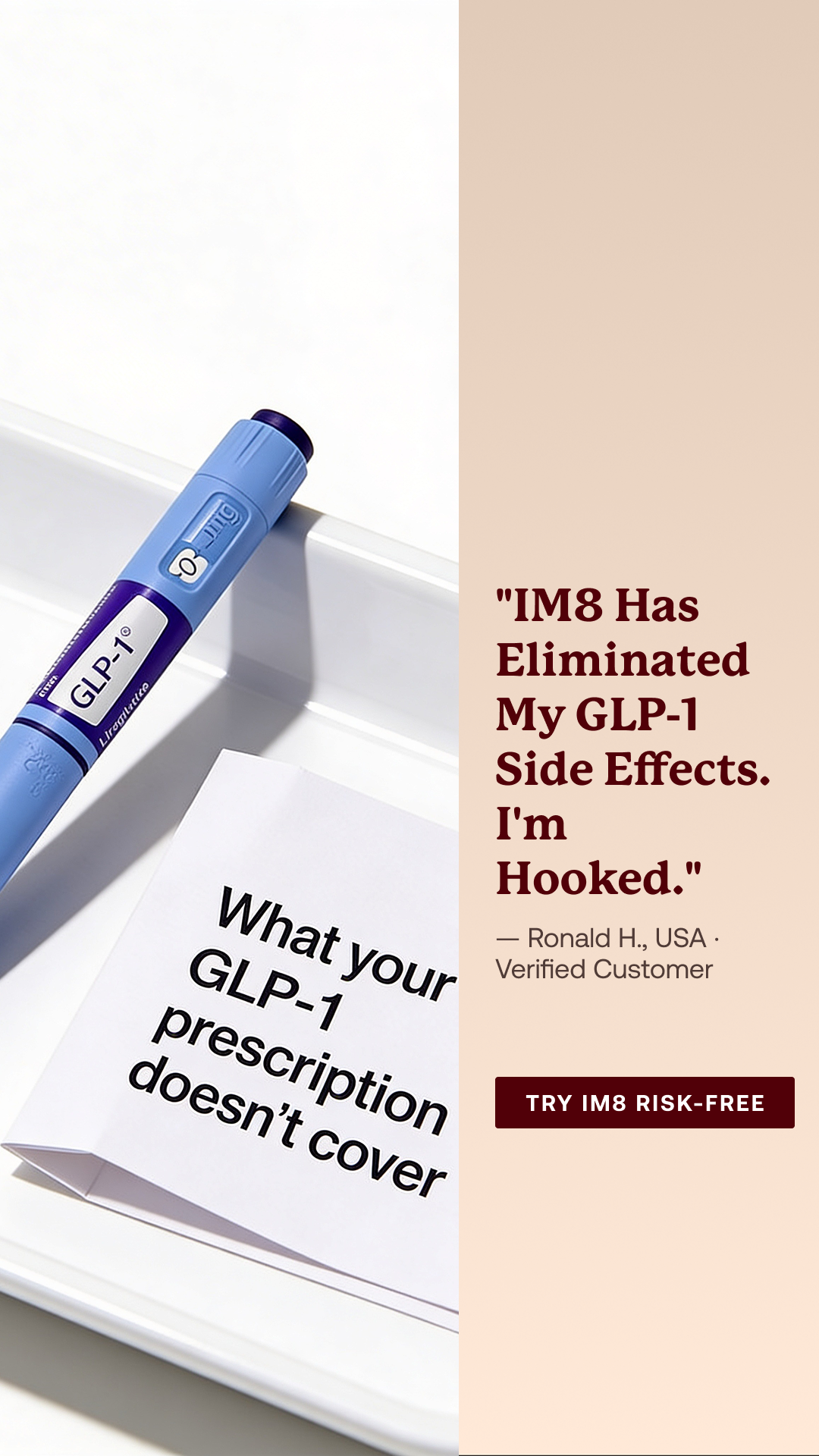 IM8 Health Global Facebook ad