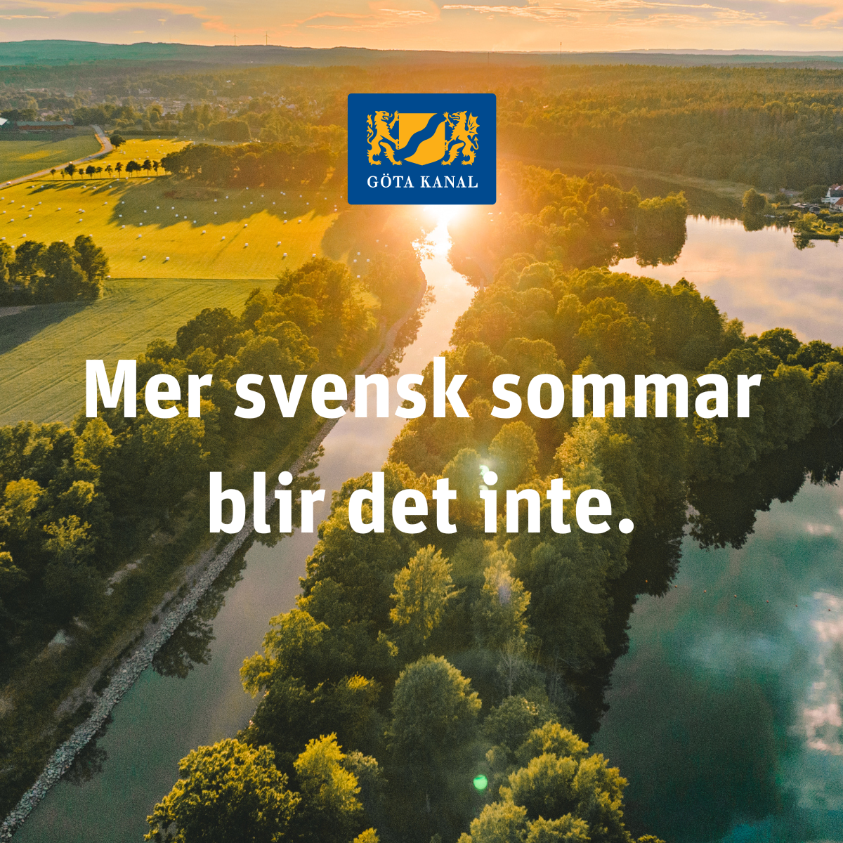 Göta kanal Facebook ad: När man vill ha en riktigt klassisk svensk…