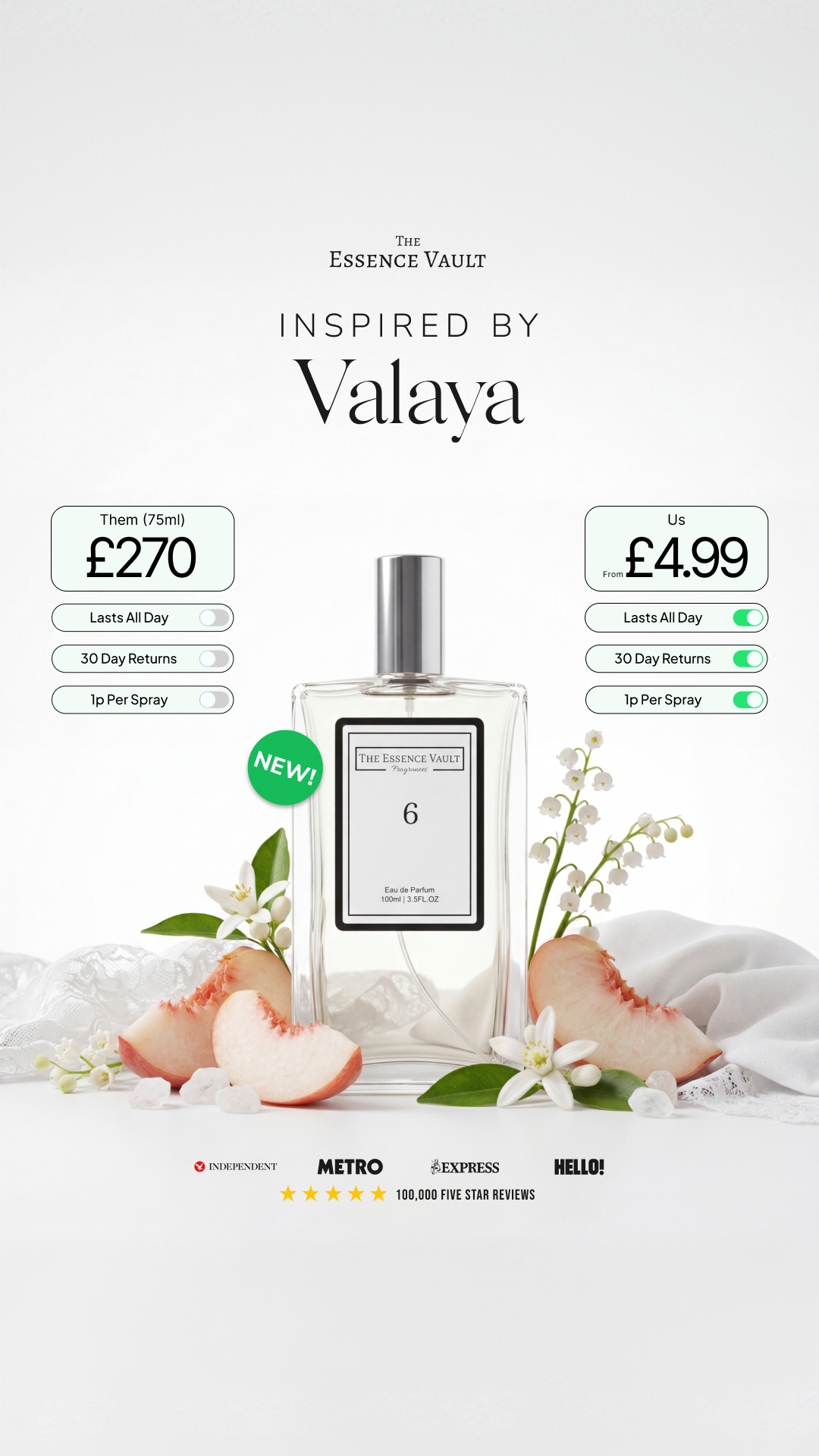 The Essence Vault Facebook ad