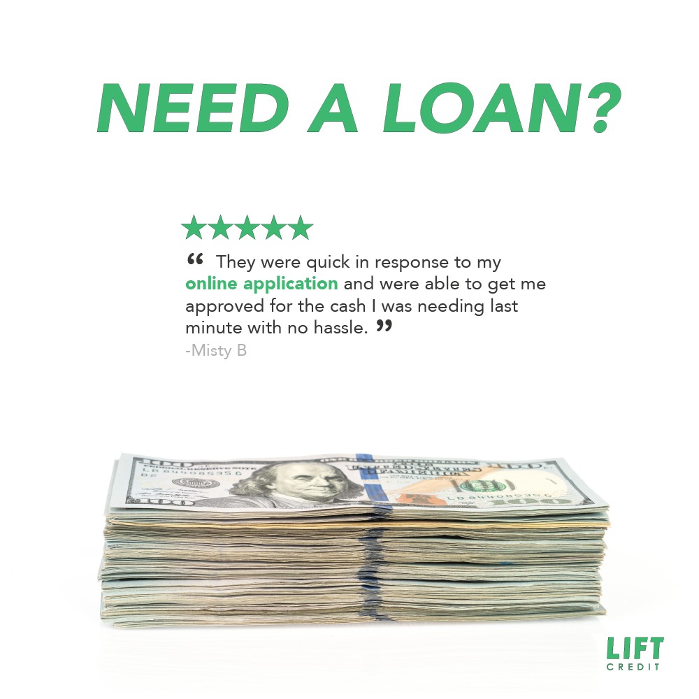 Lift Credit Facebook ad: Same Day Approvals