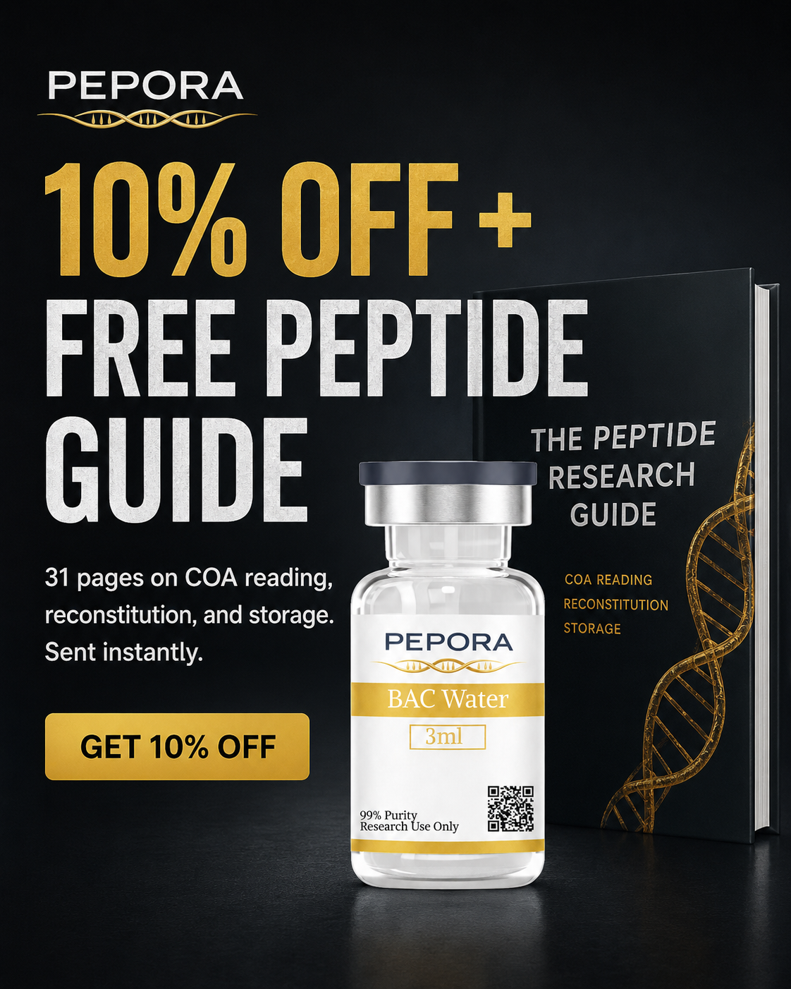 Pepora Bio Facebook ad: Trustpilot Rated 4.3 out of 5