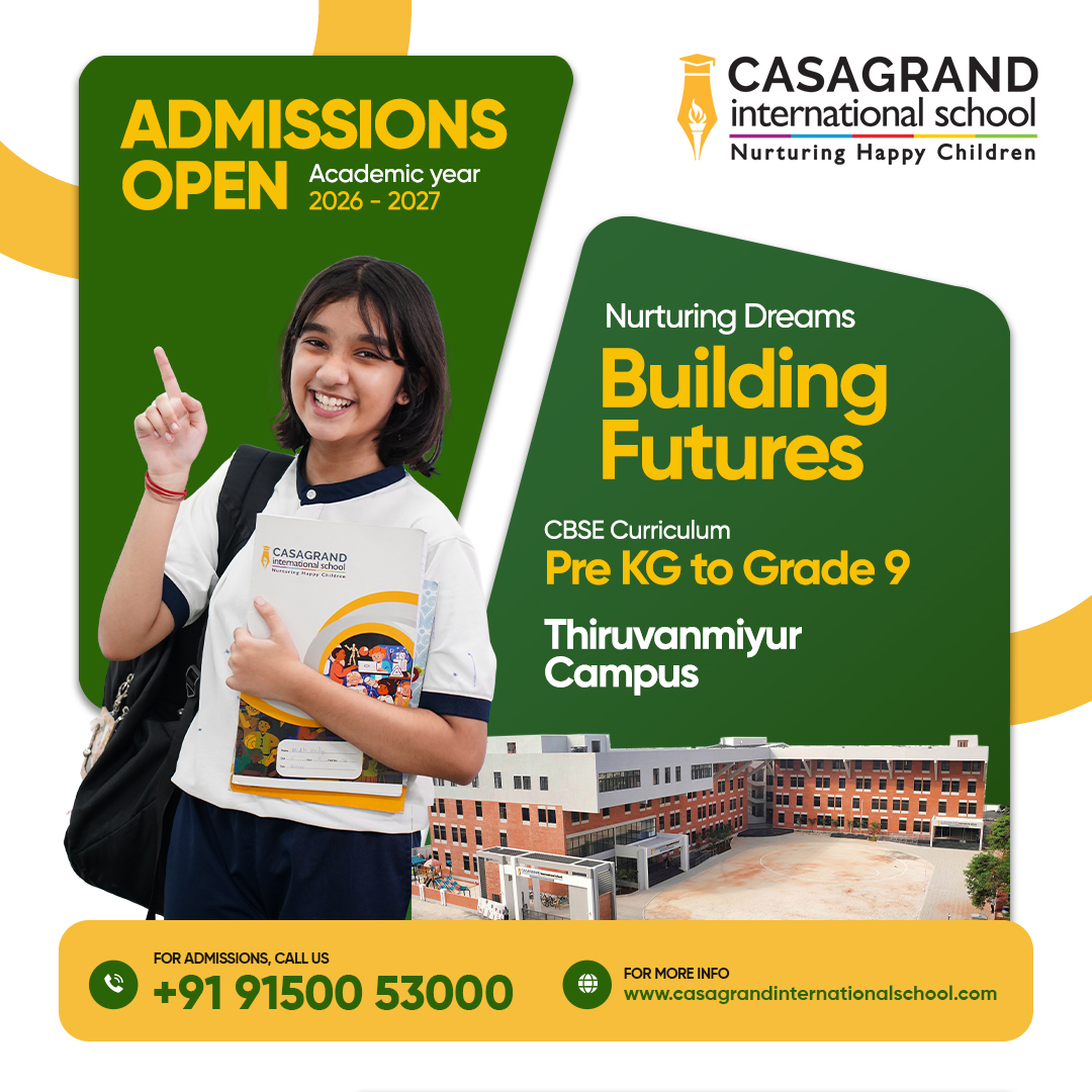 Casagrand International School Facebook ad from Jun 3, 2026