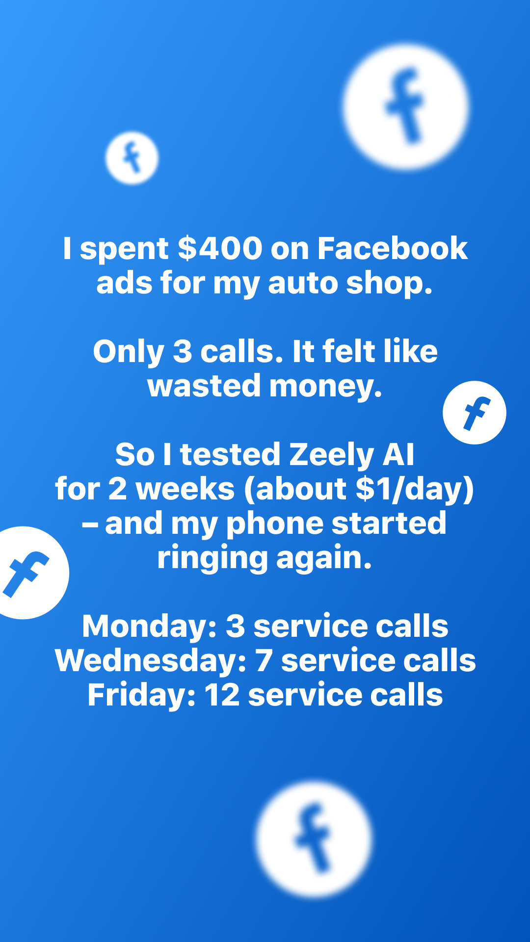 Zeely Facebook ad