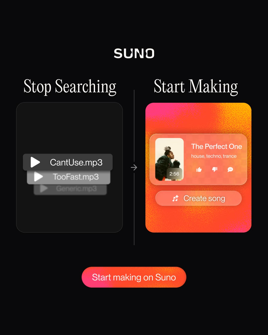 Suno Facebook ad