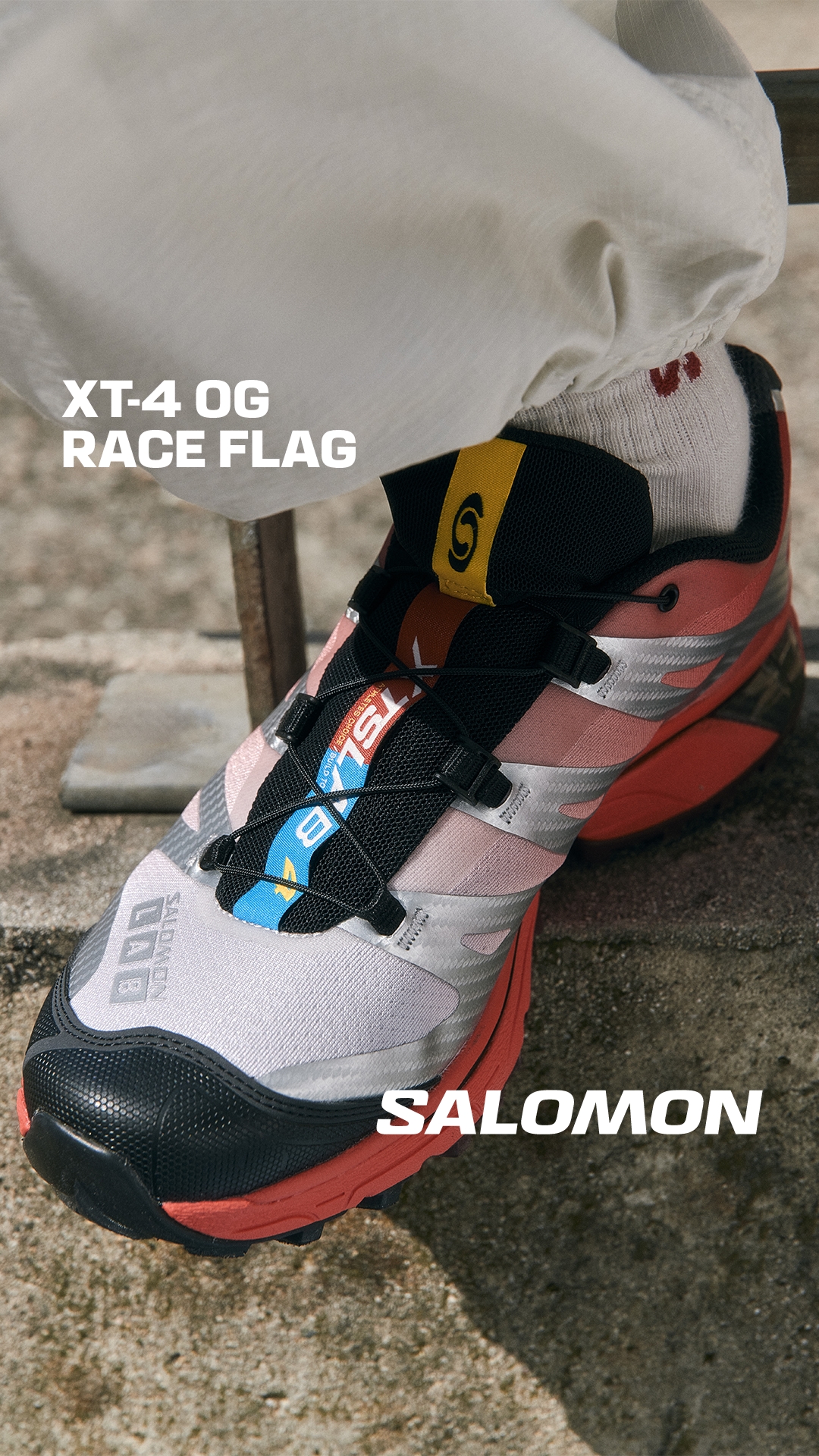 Salomon Sportstyle Facebook ad: XT-4 OG Race Flag