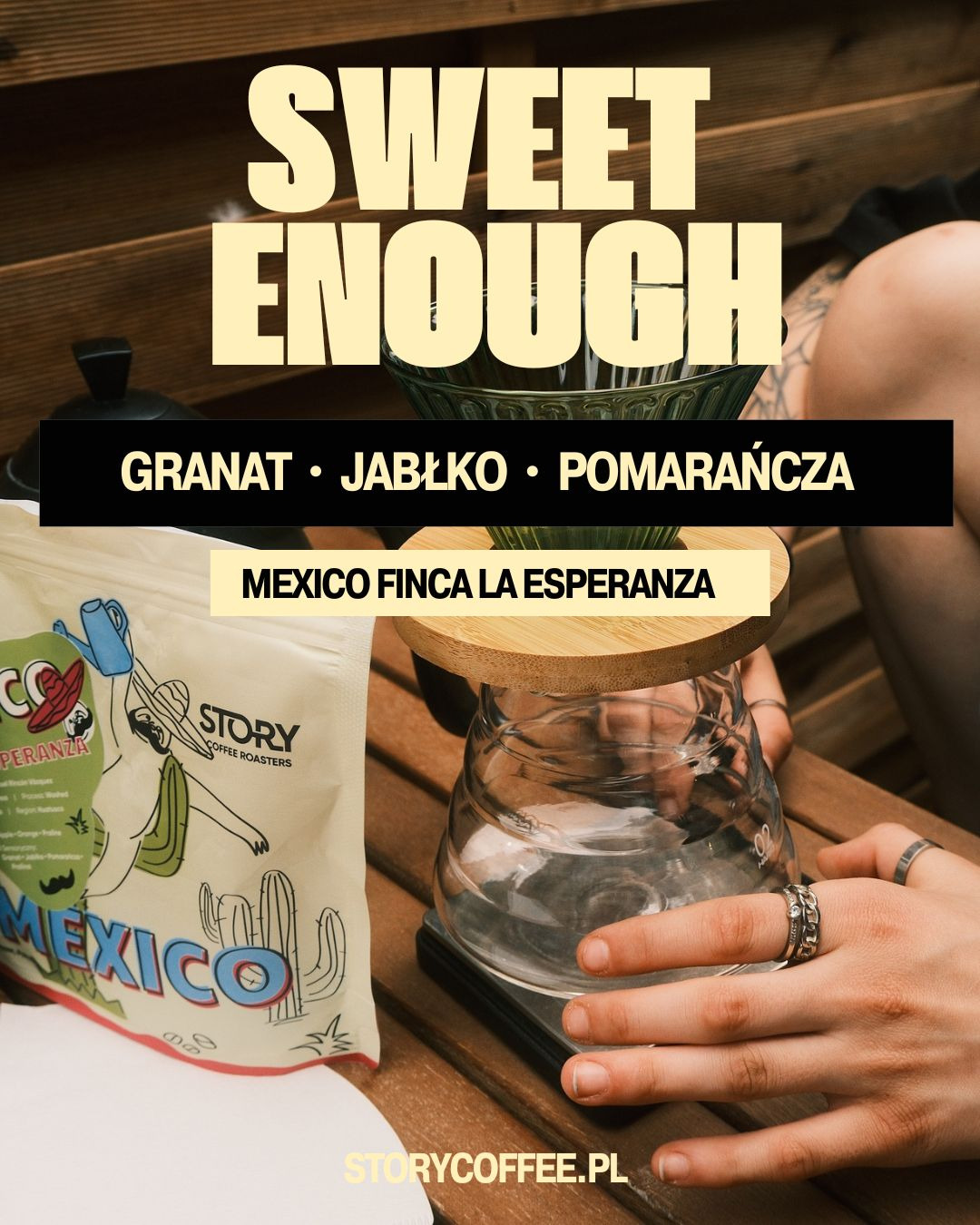 Story Coffee Roasters Facebook ad: Kawa specialty z Meksyku
