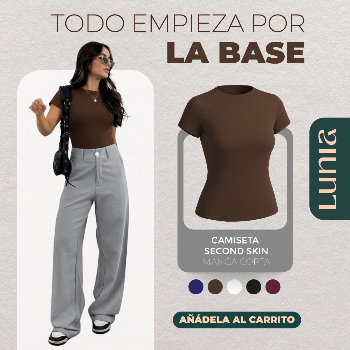 Lunia Shapewear Facebook ad: Suavidad que abraza tu piel