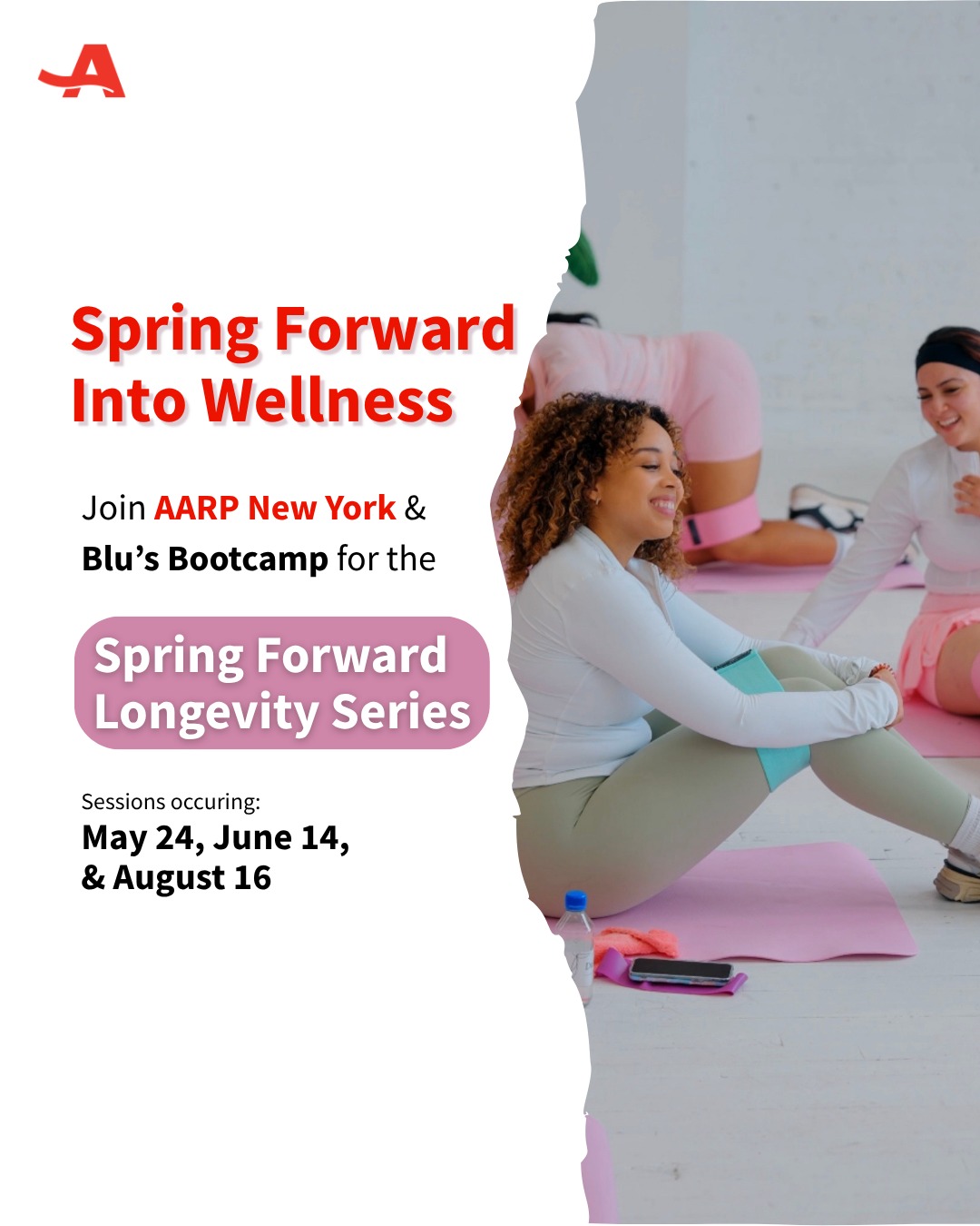 AARP New York Facebook ad: Spring Forward Into Wellness