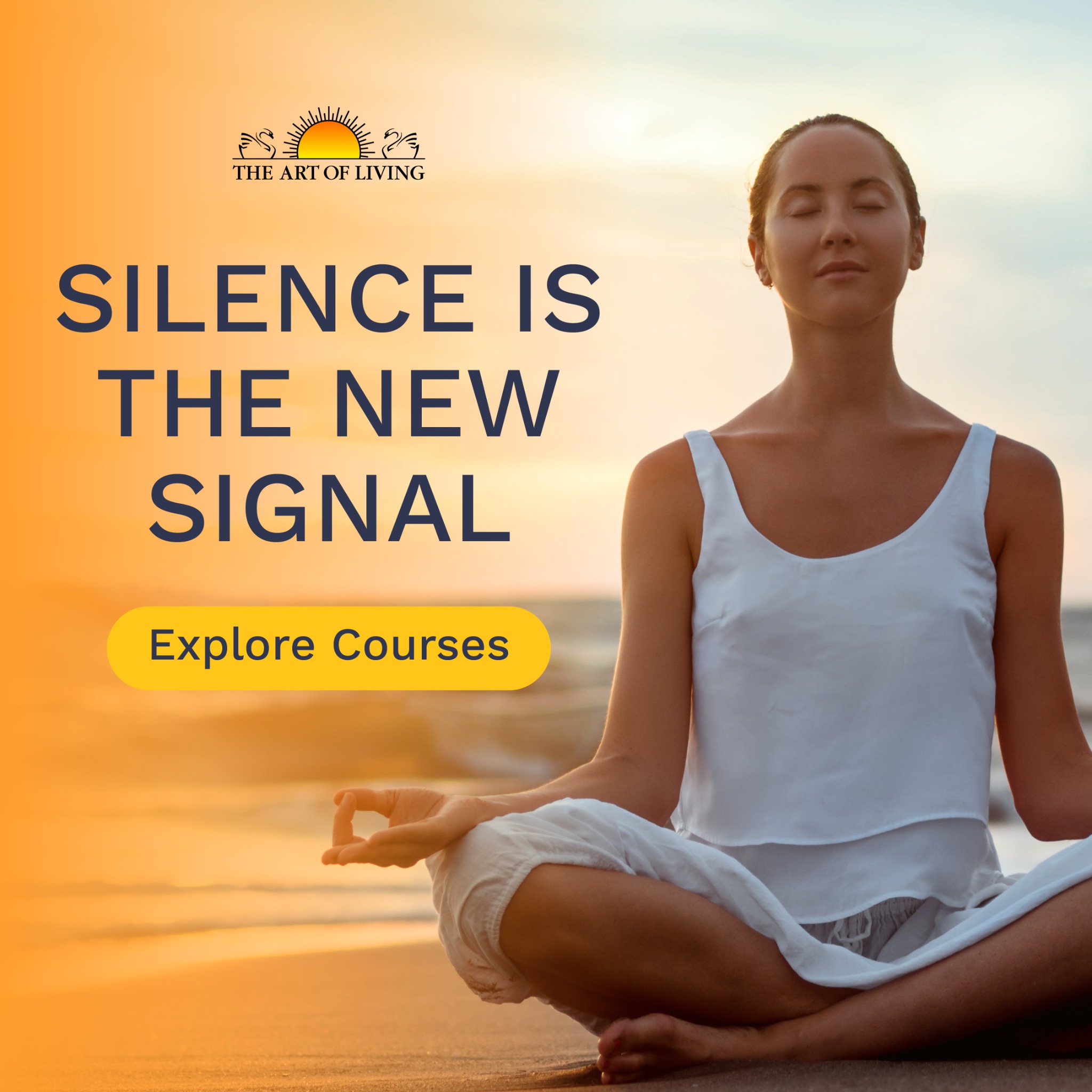 The Art of Living Facebook ad