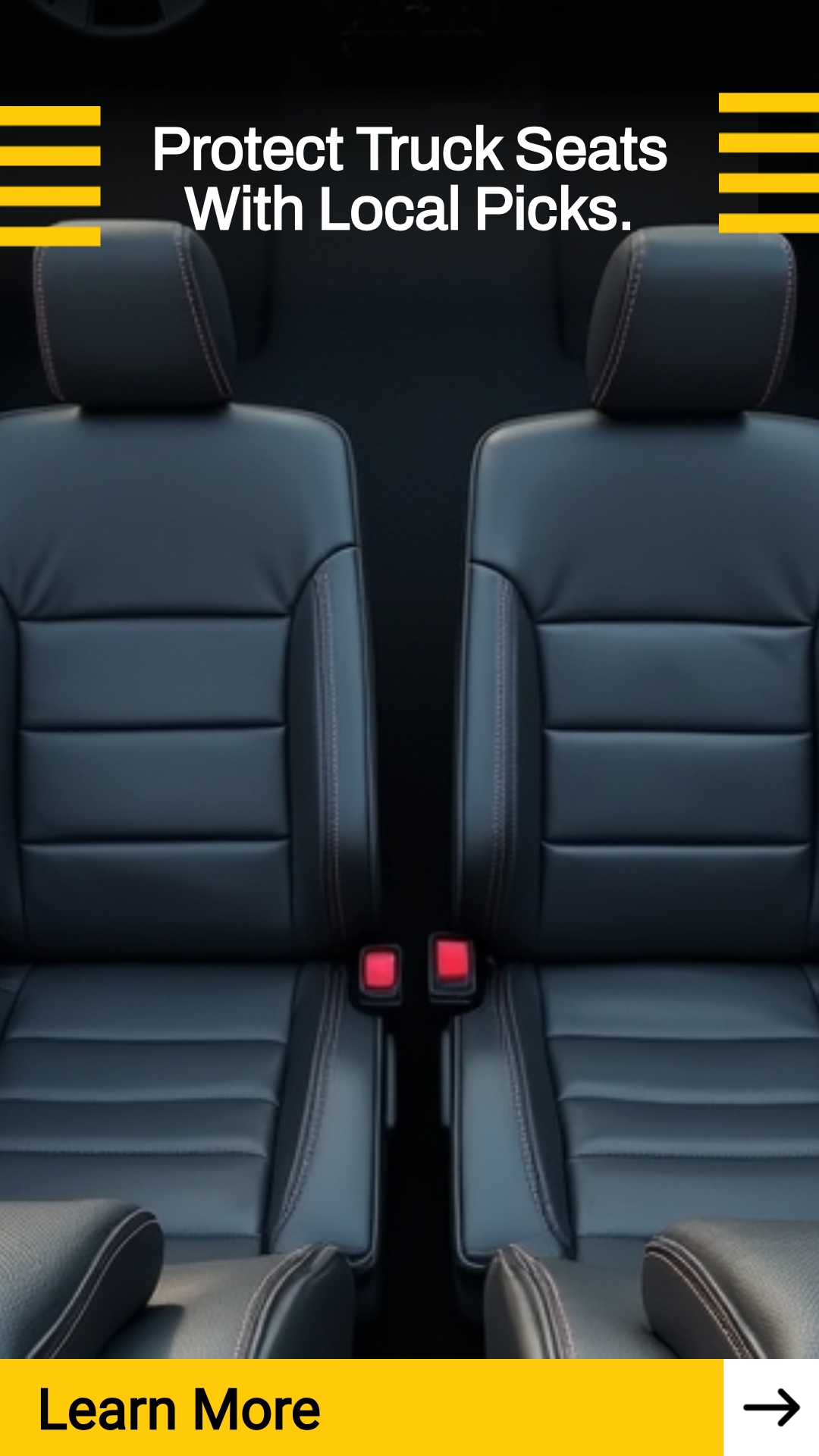 QuickSearches Impulse Facebook ad: Find Out Local Truck Seat Cover Options.