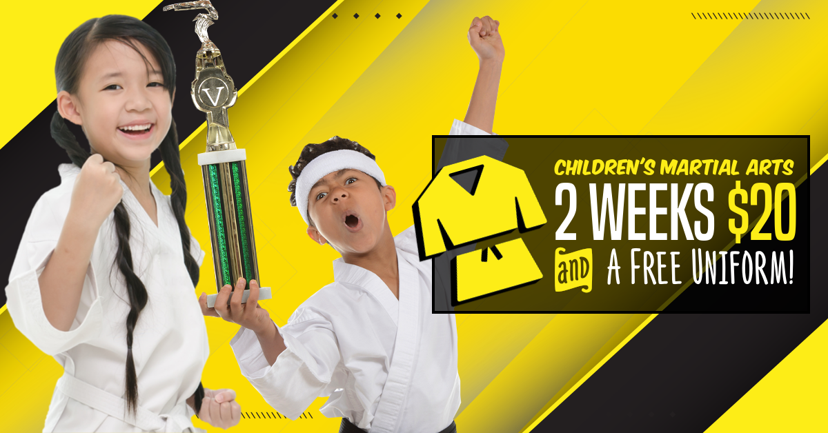 Polaris Taekwondo Facebook ad: 2 Weeks for $20 - Includes a Free Uniform!